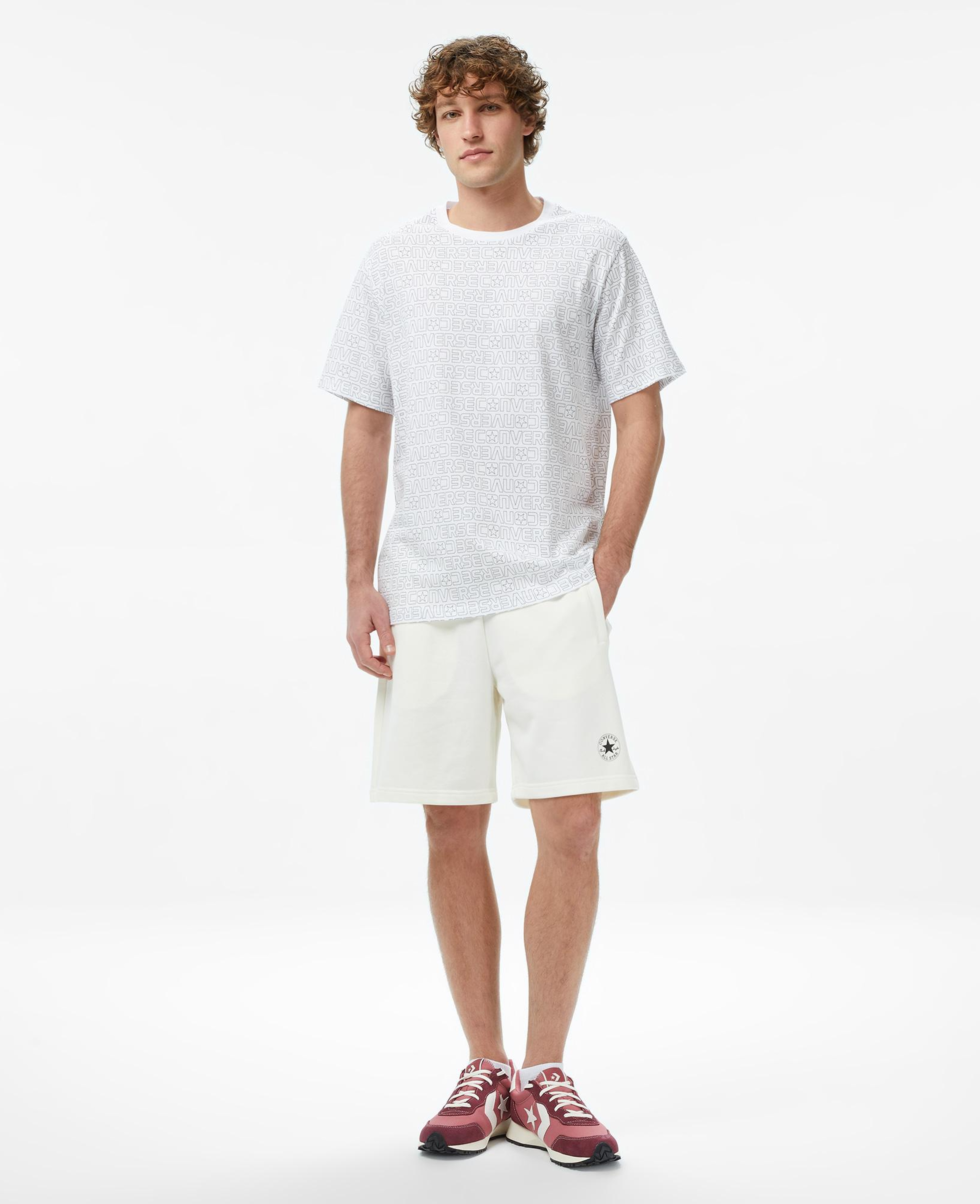 Converse Erkek Beyaz 3D Logo T-Shirt