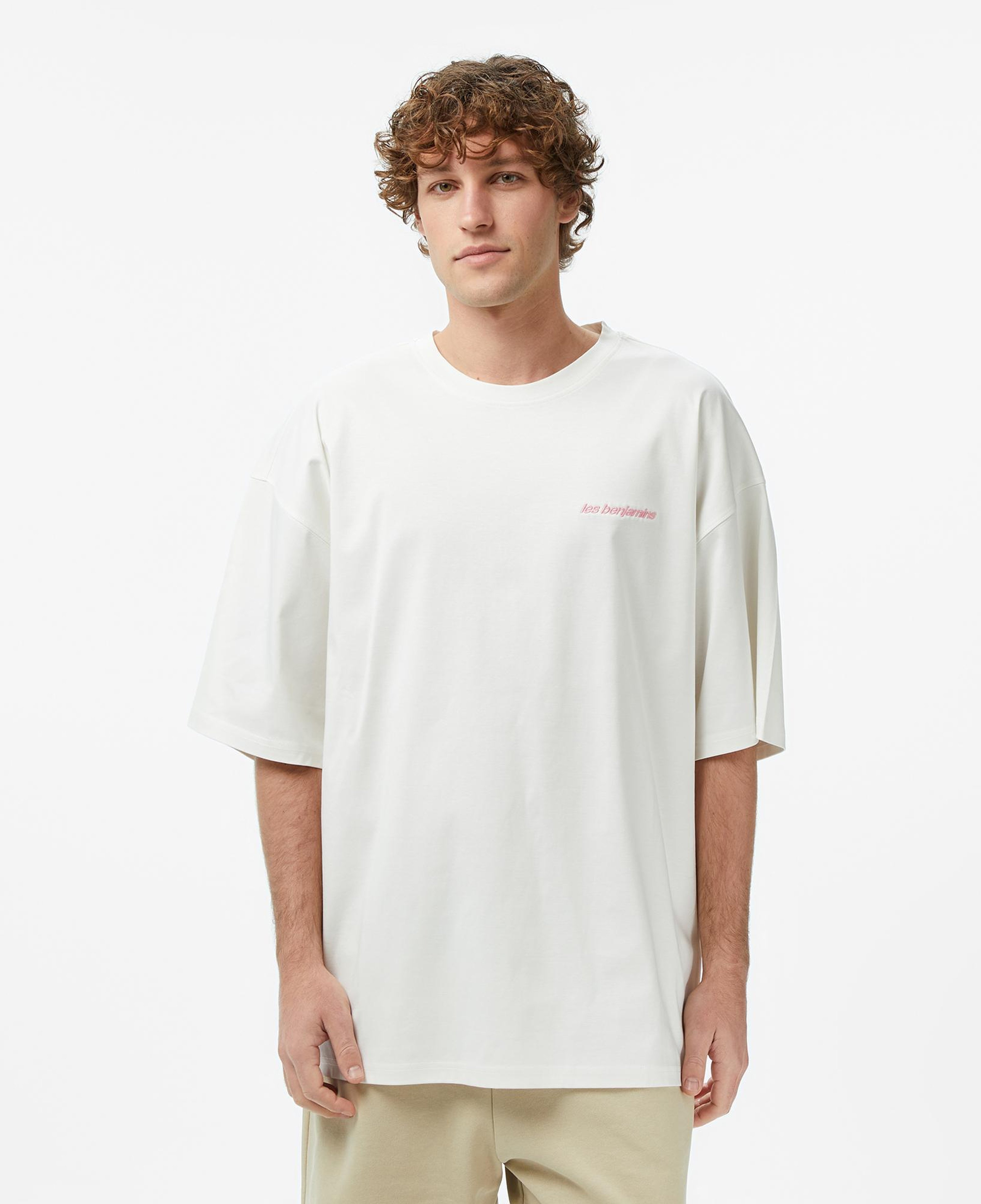Les Benjamins Essentials 302 Erkek Beyaz T-Shirt