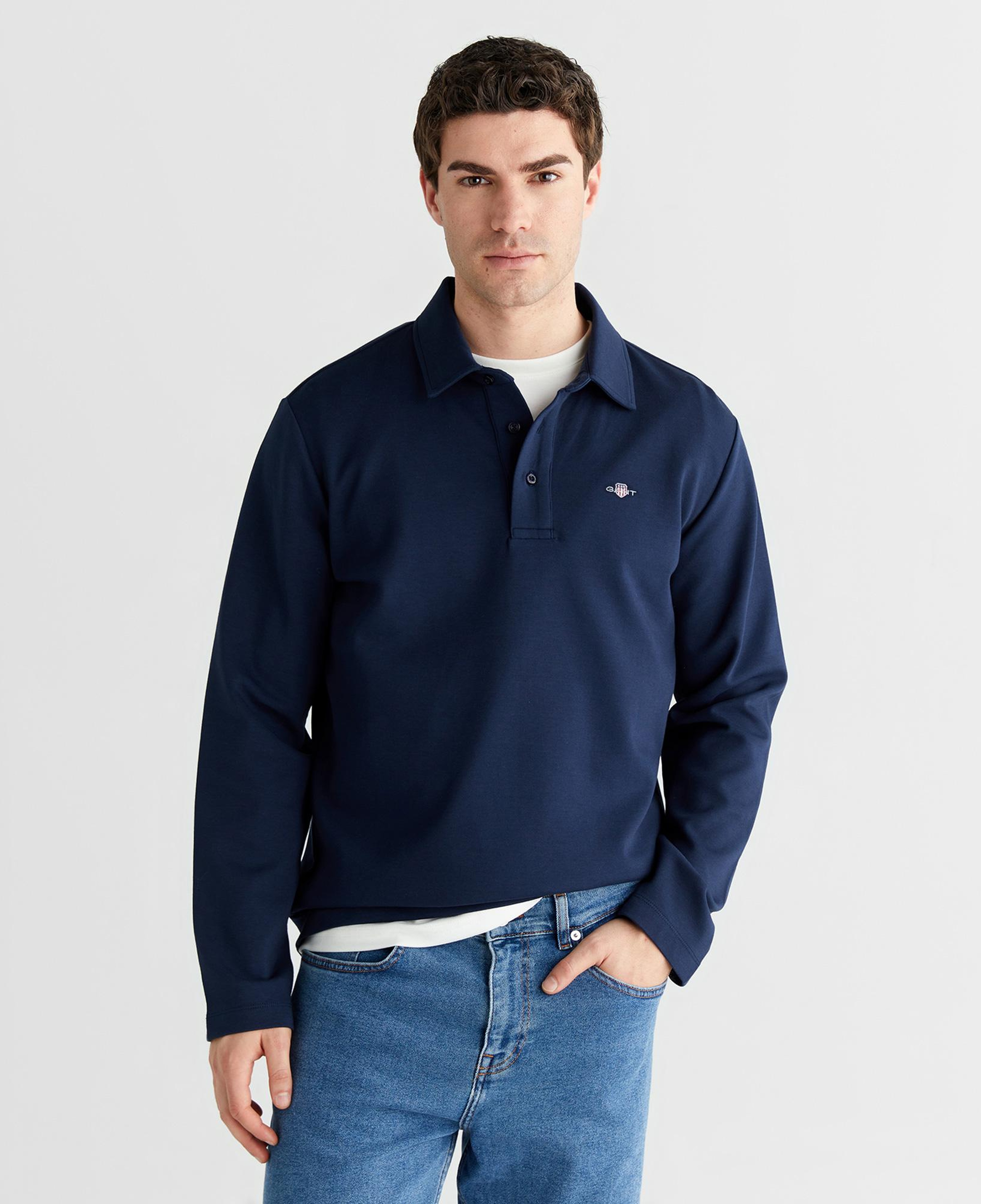 GANT Erkek Lacivert Regular Fit Polo Yaka Polo