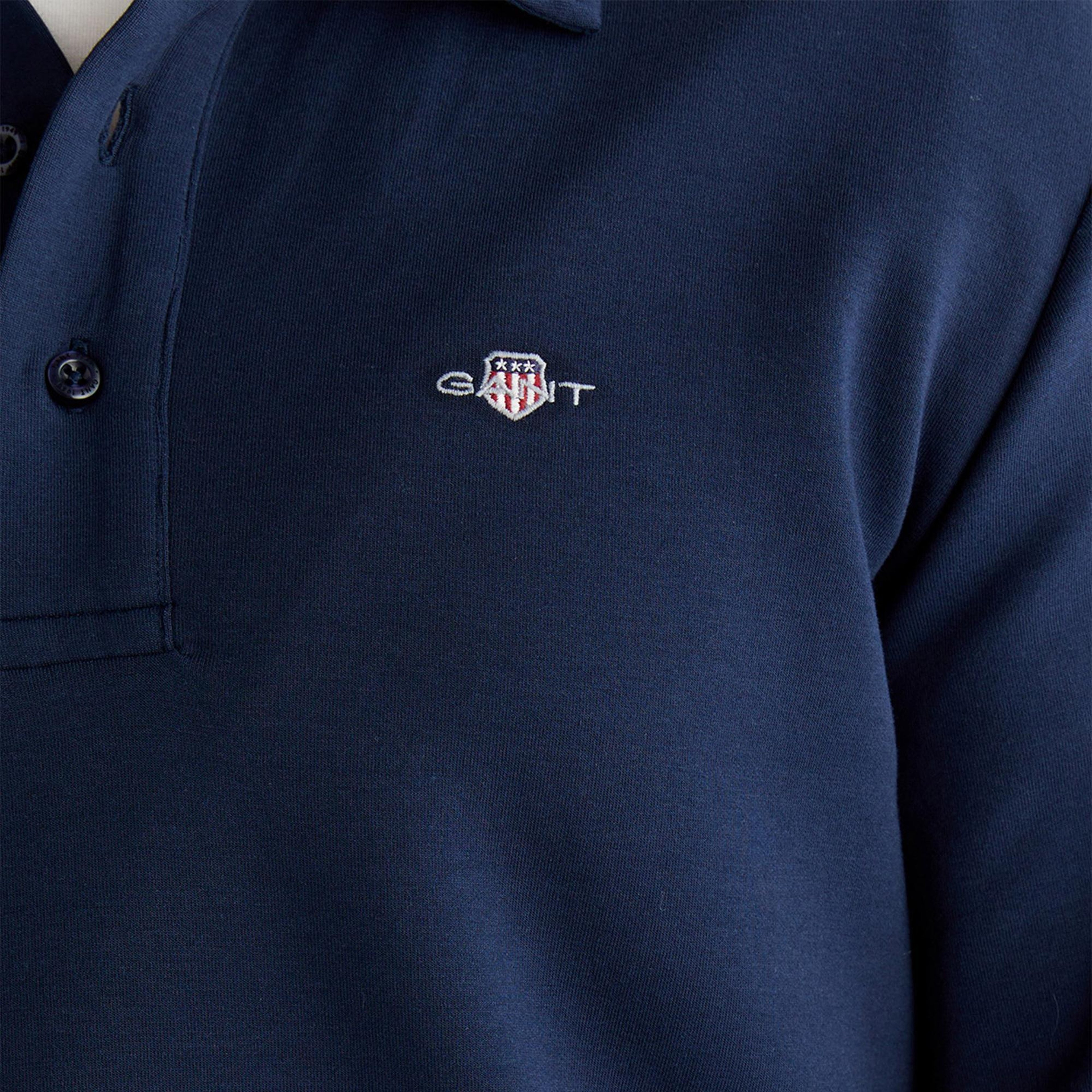 GANT Erkek Lacivert Regular Fit Polo Yaka Polo