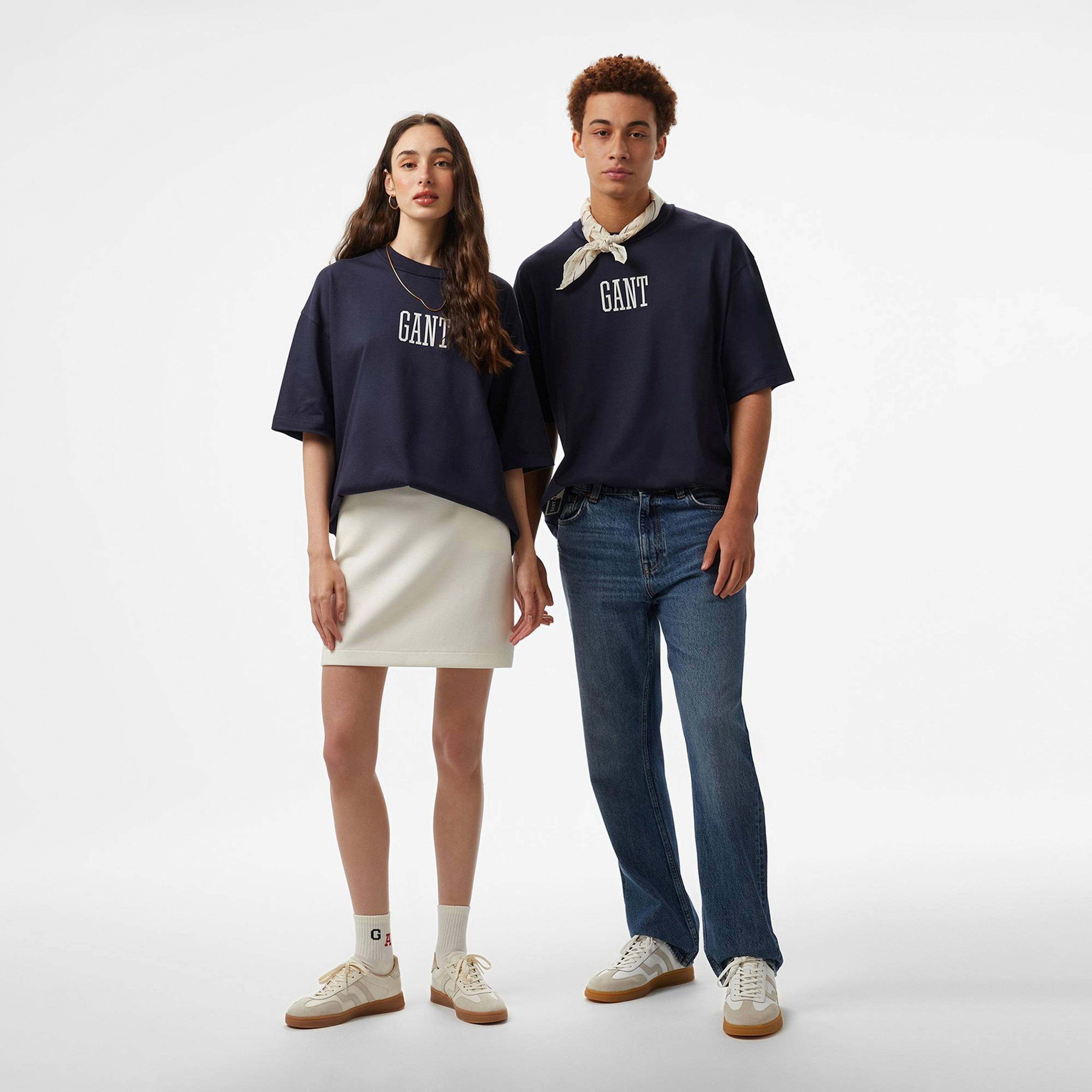 Hoss X Gant New Generation Unisex Lacivert T-Shirt