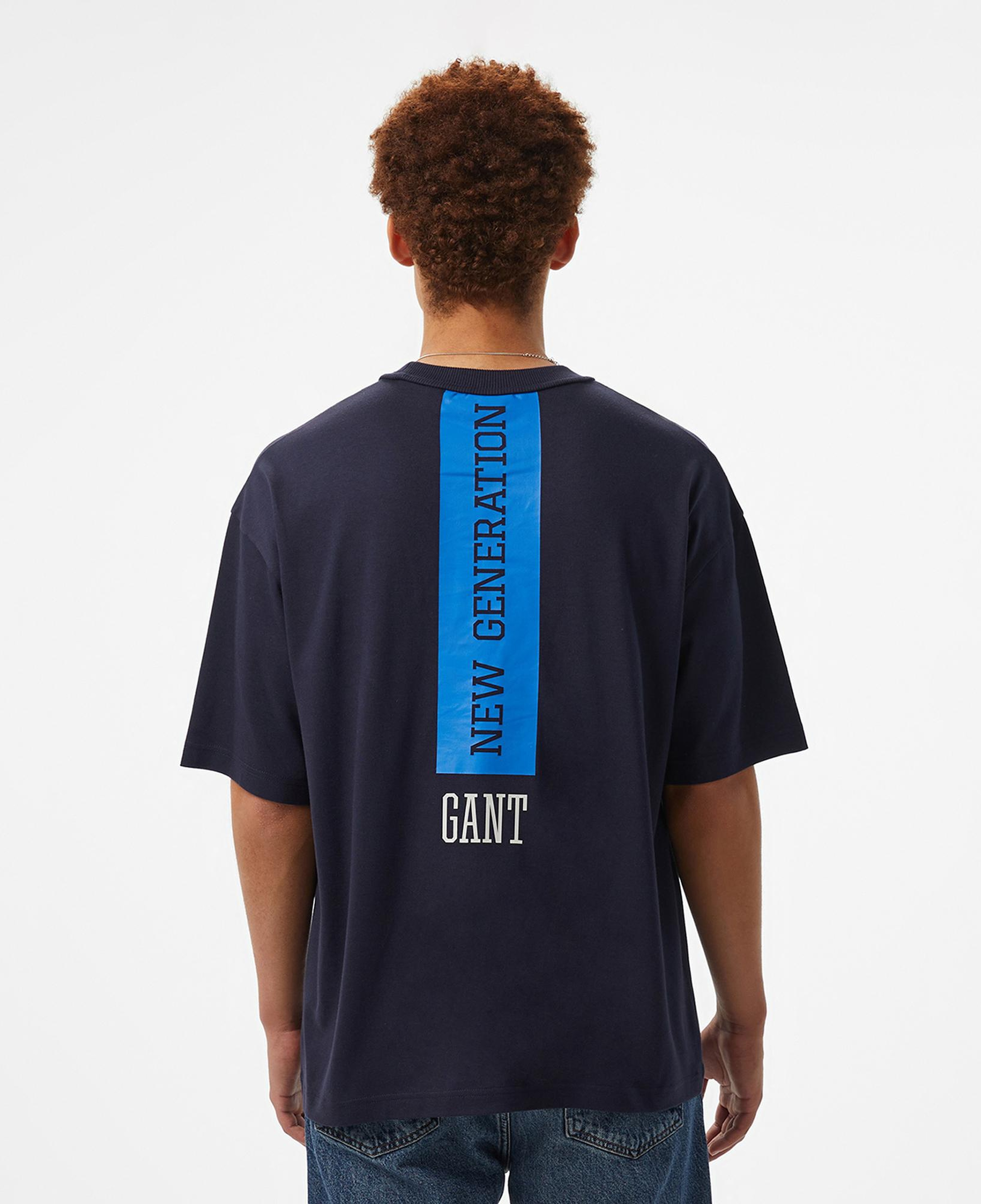 Hoss X Gant New Generation Unisex Lacivert T-Shirt