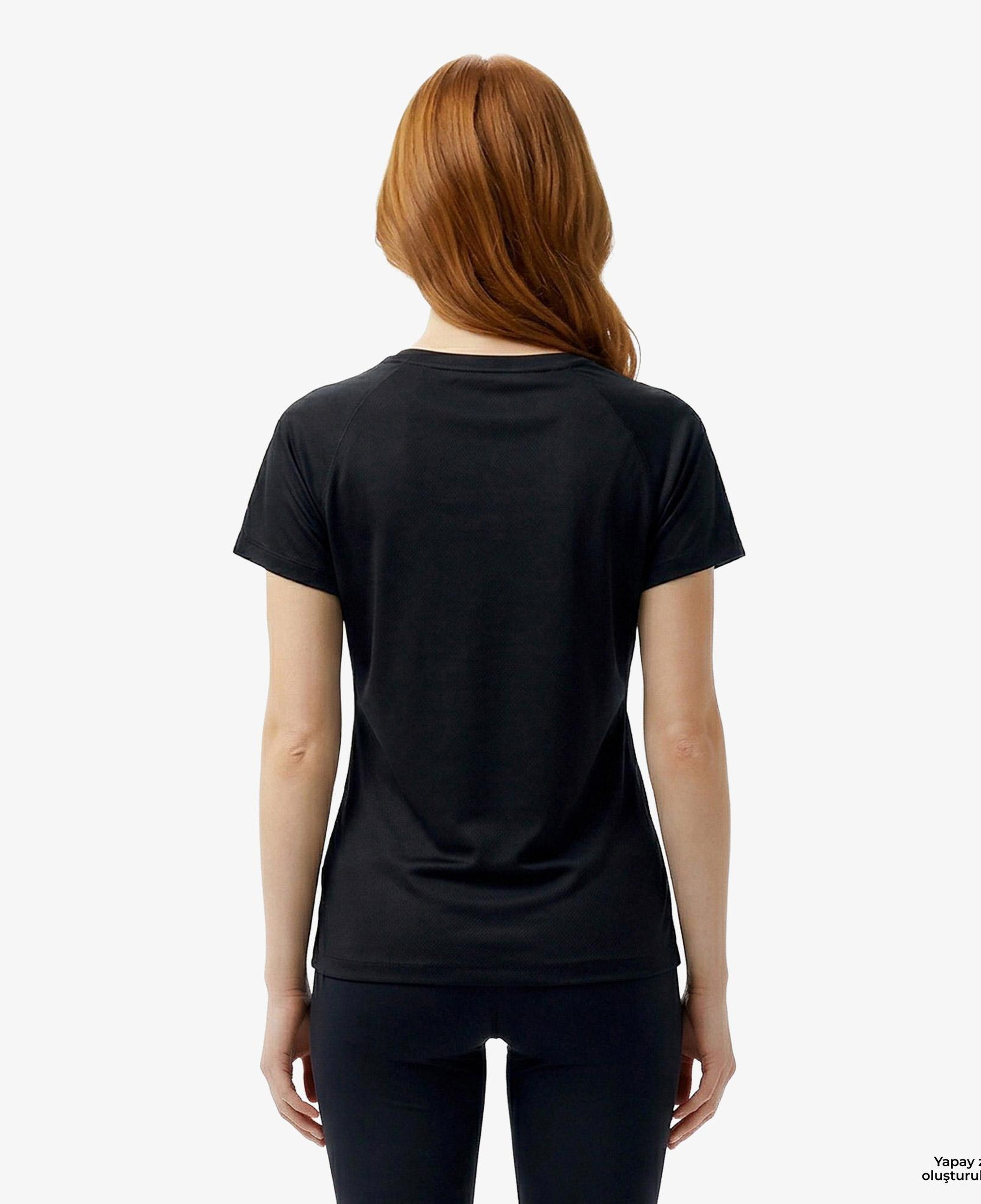 Energetics Natalja Ss Kadın Siyah Koşu T-Shirt