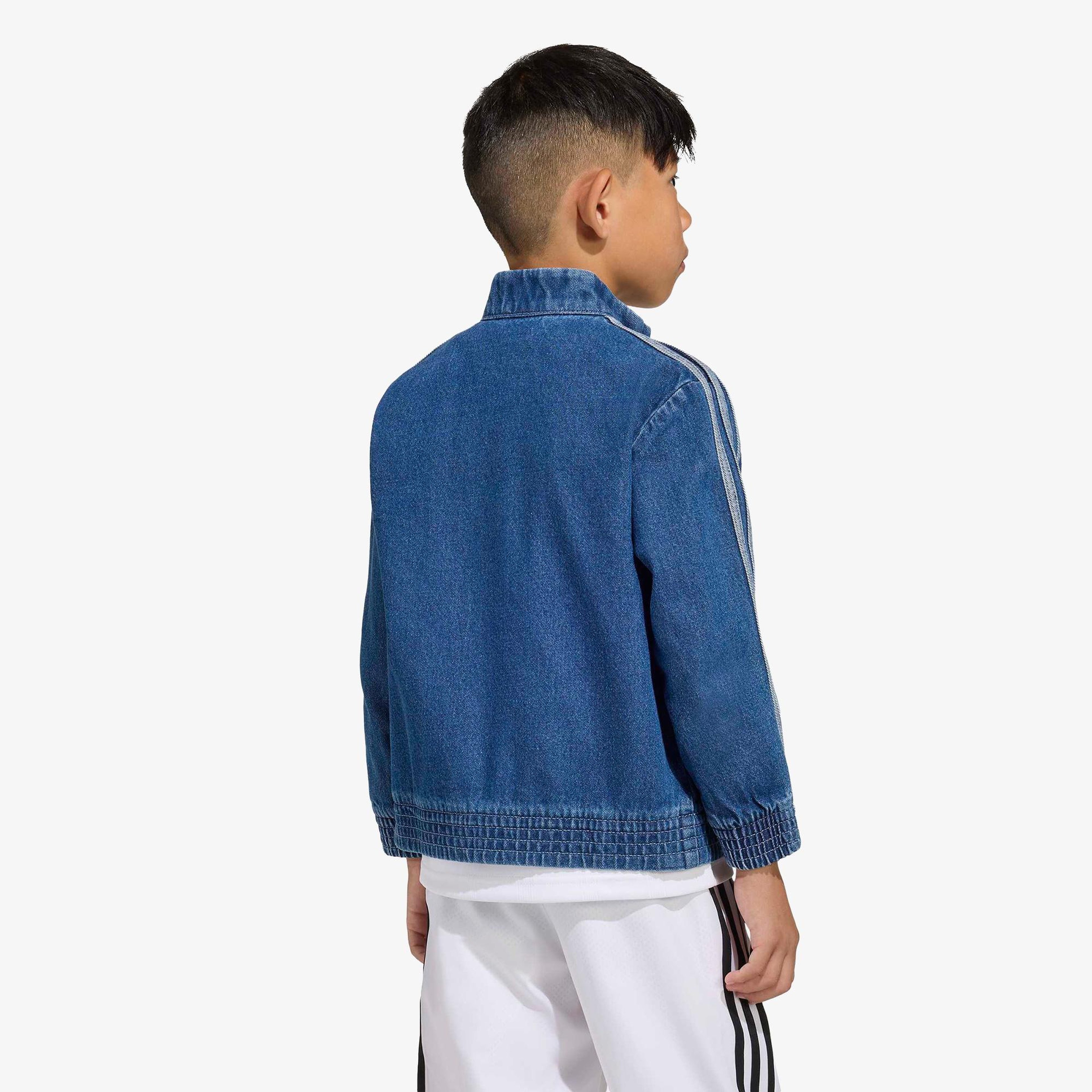 adidas Firebird Denim Çocuk Mavi Ceket