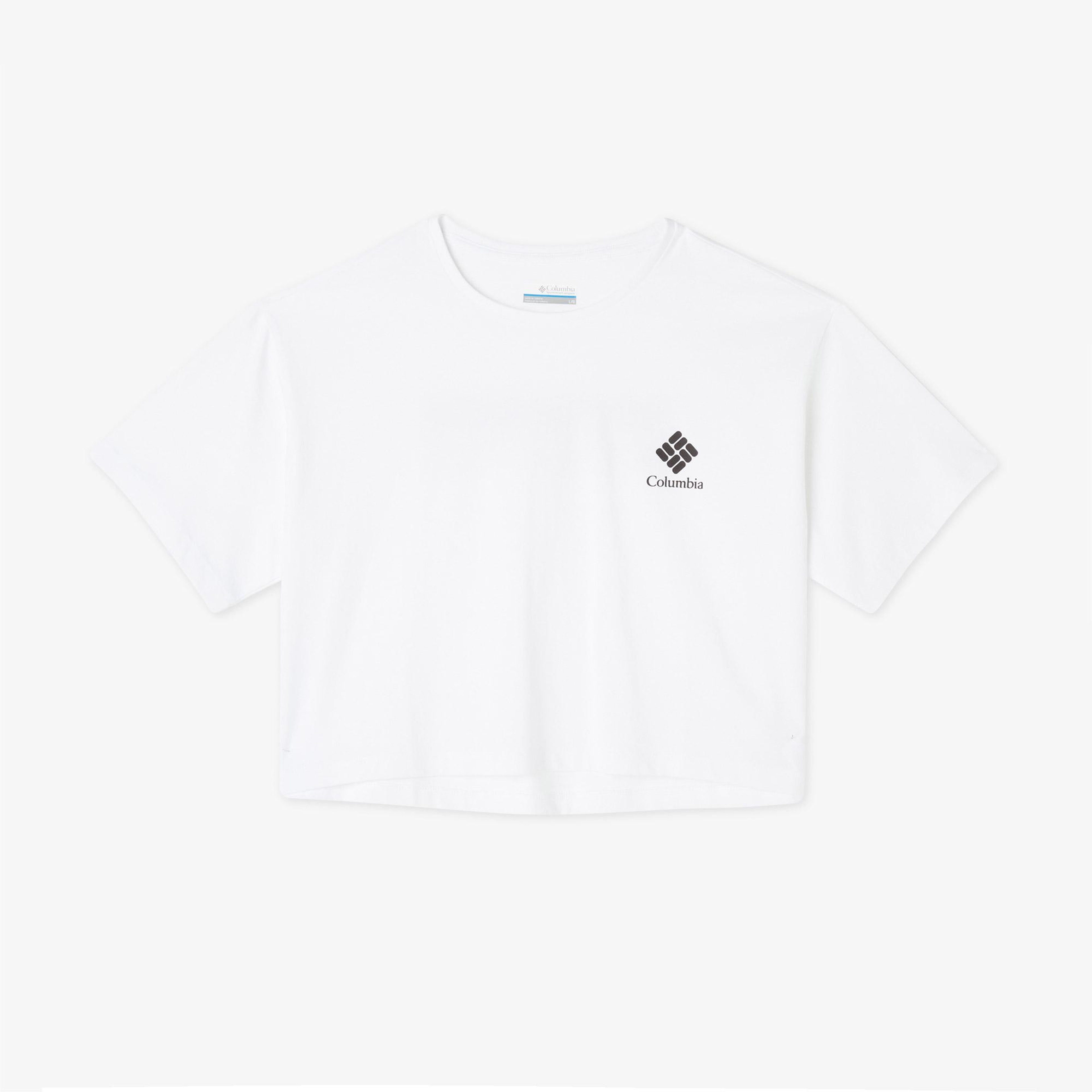Columbia CSC Framed Halftone Kadın Beyaz Günlük T-Shirt