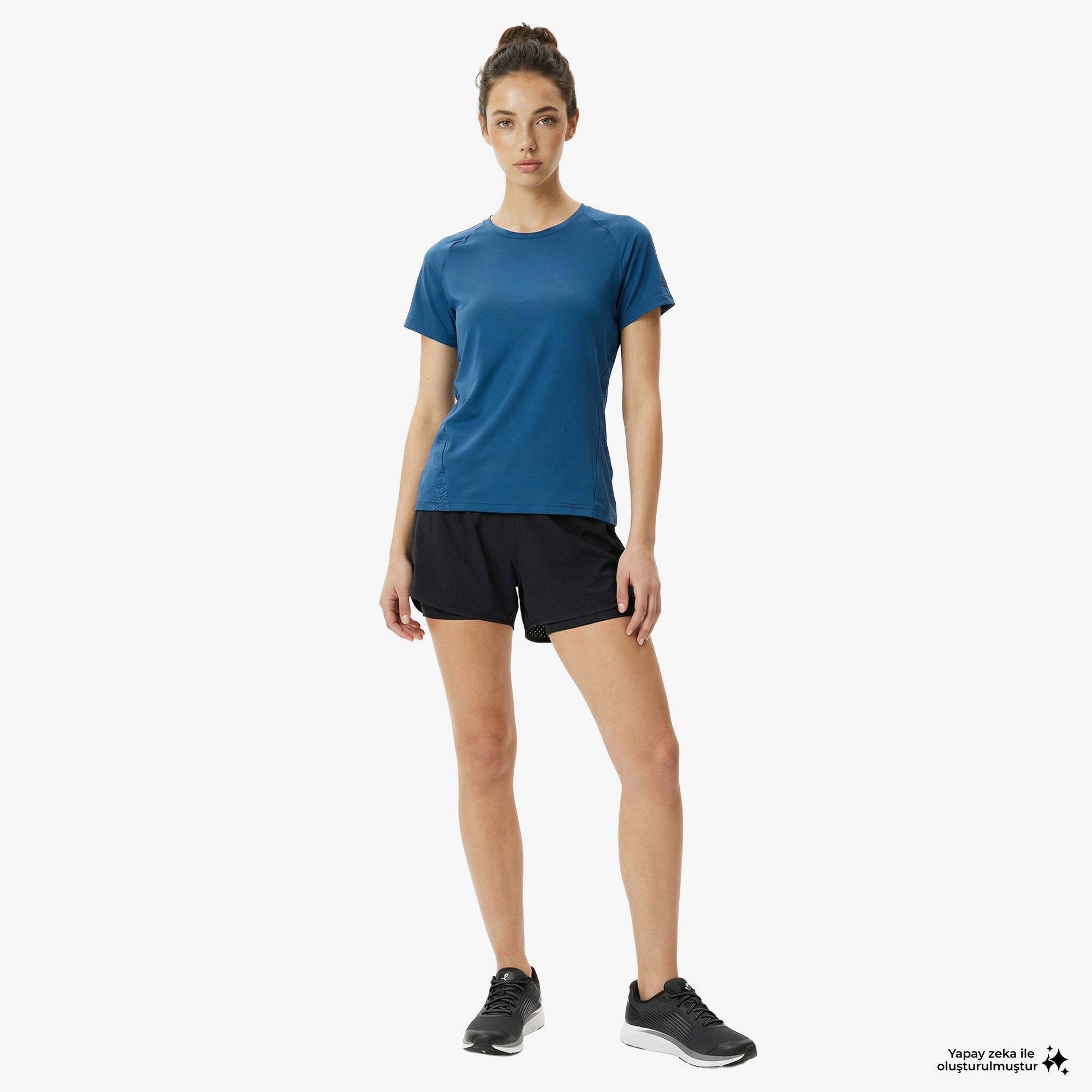 Energetics Kadın Mavi Antrenman T-shirt