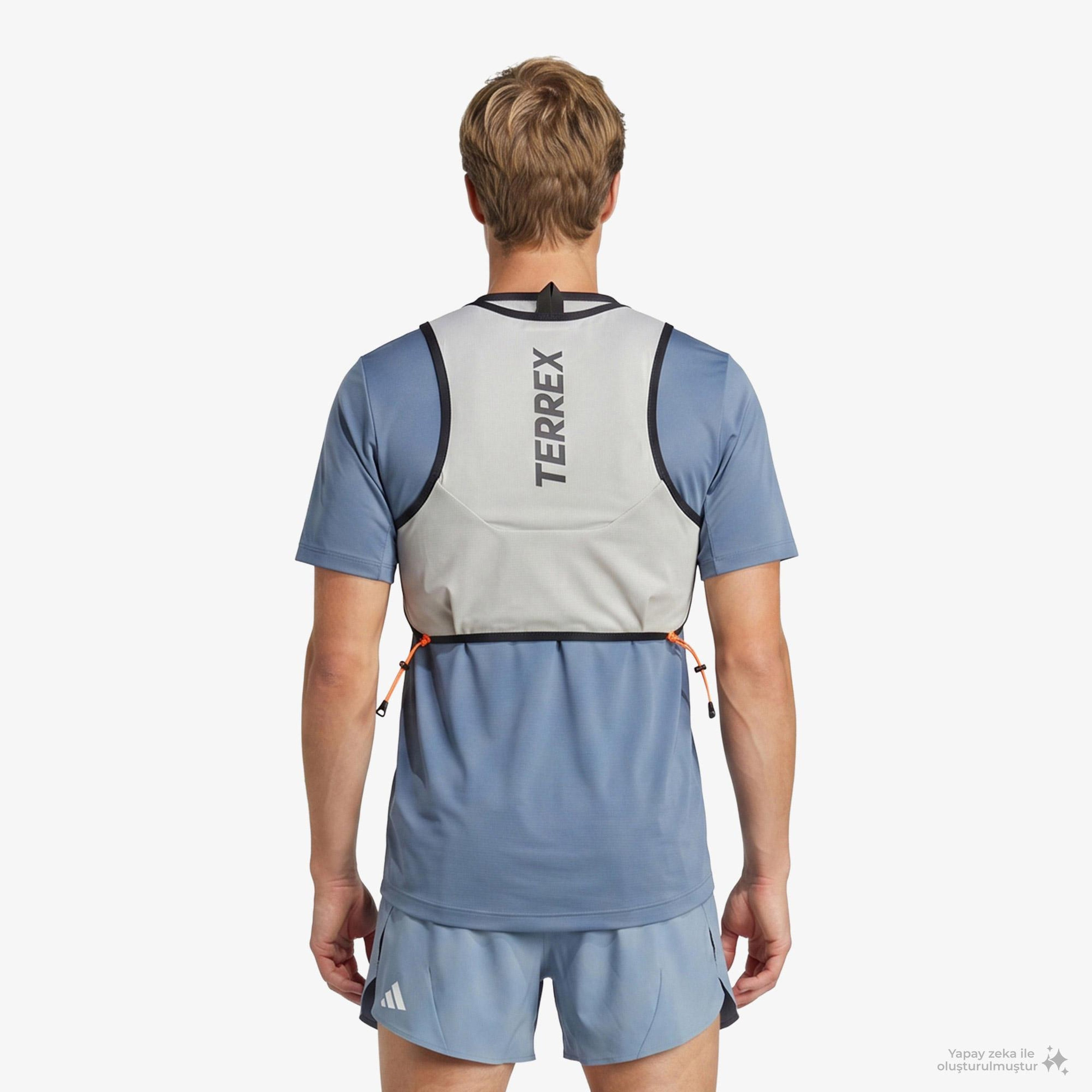 adidas Terrex Trail Techrock 5 L Unisex Gri Yelek