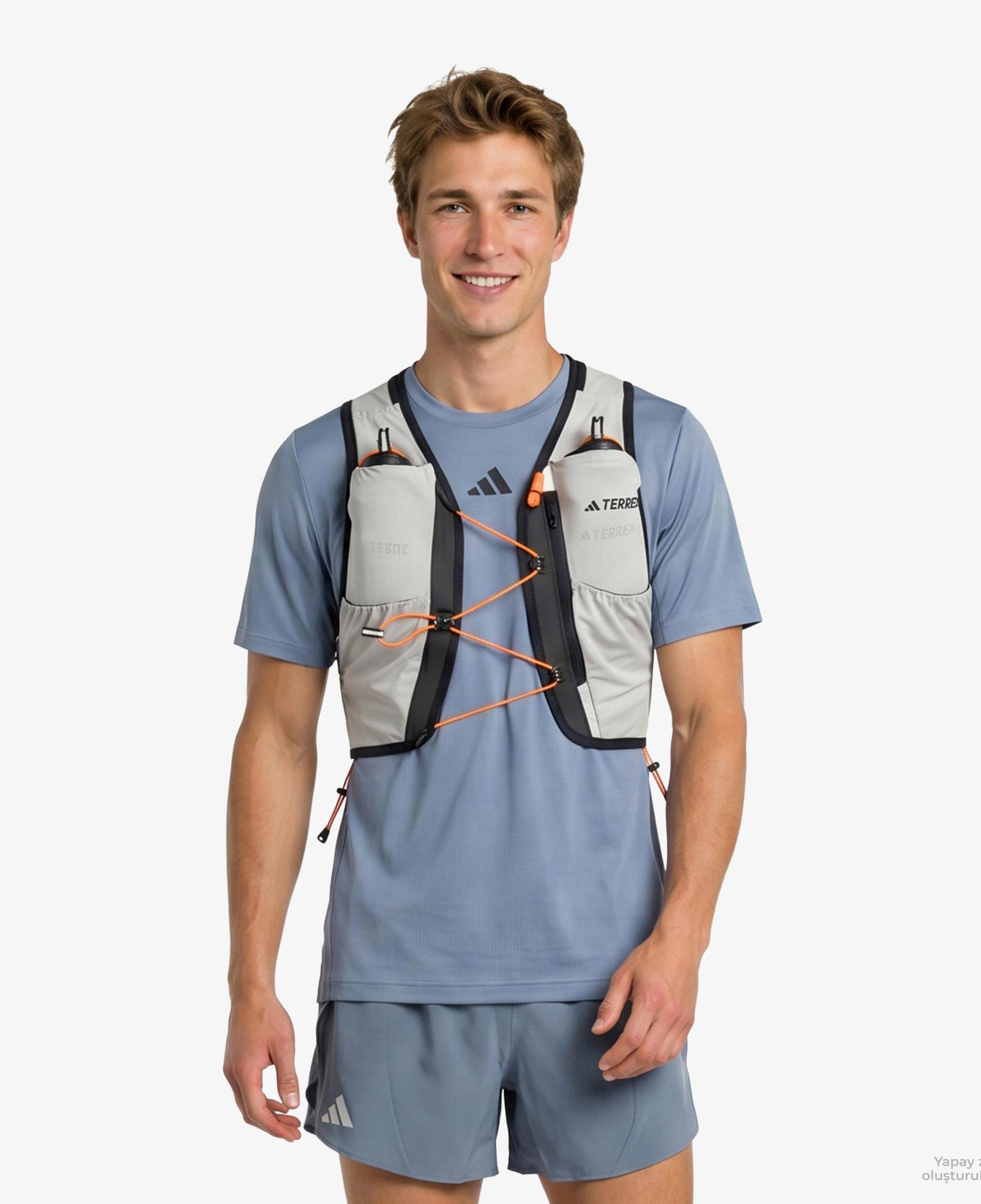 adidas Terrex Trail Techrock 5 L Unisex Gri Yelek