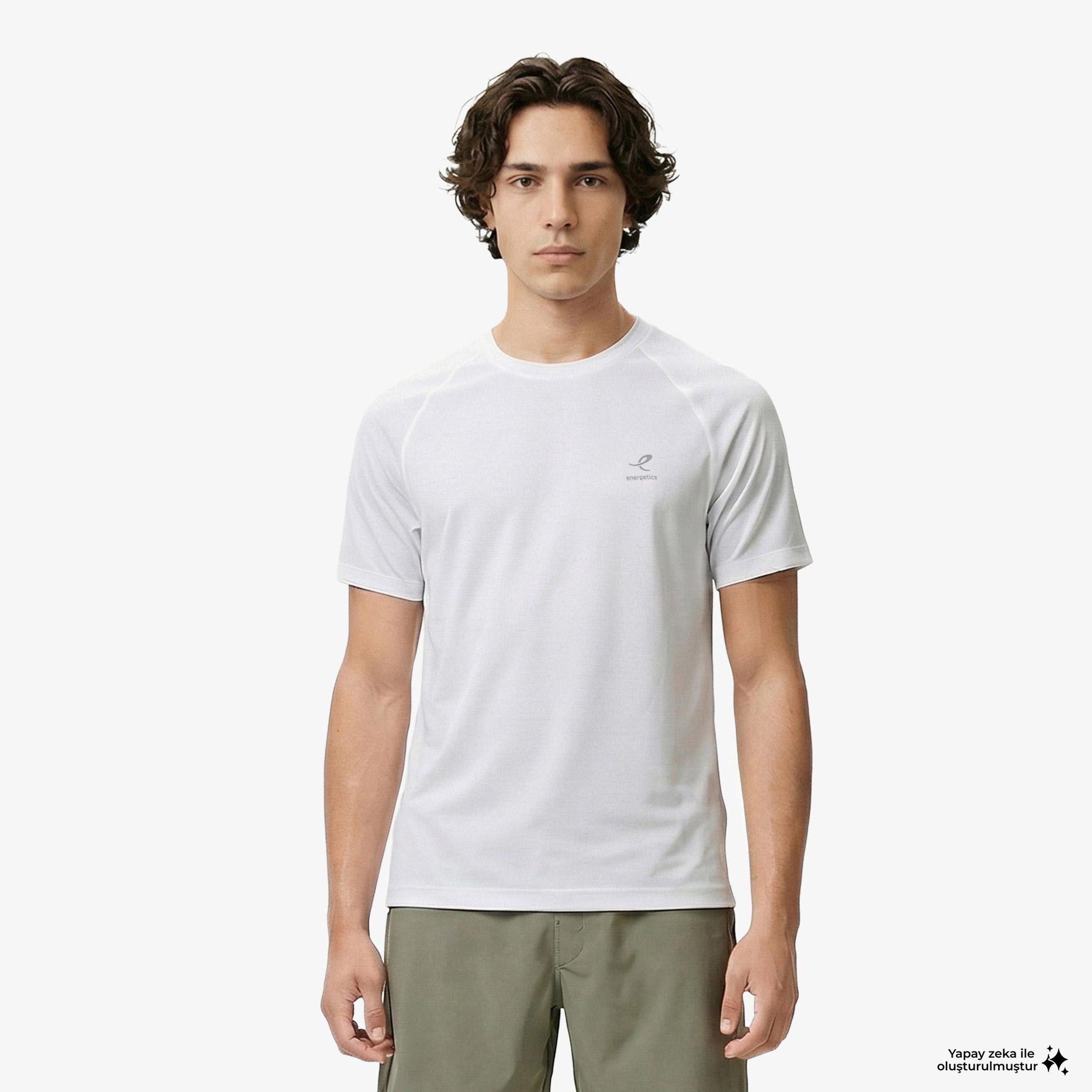 Energetics Martin Ss Erkek Beyaz Koşu T-Shirt