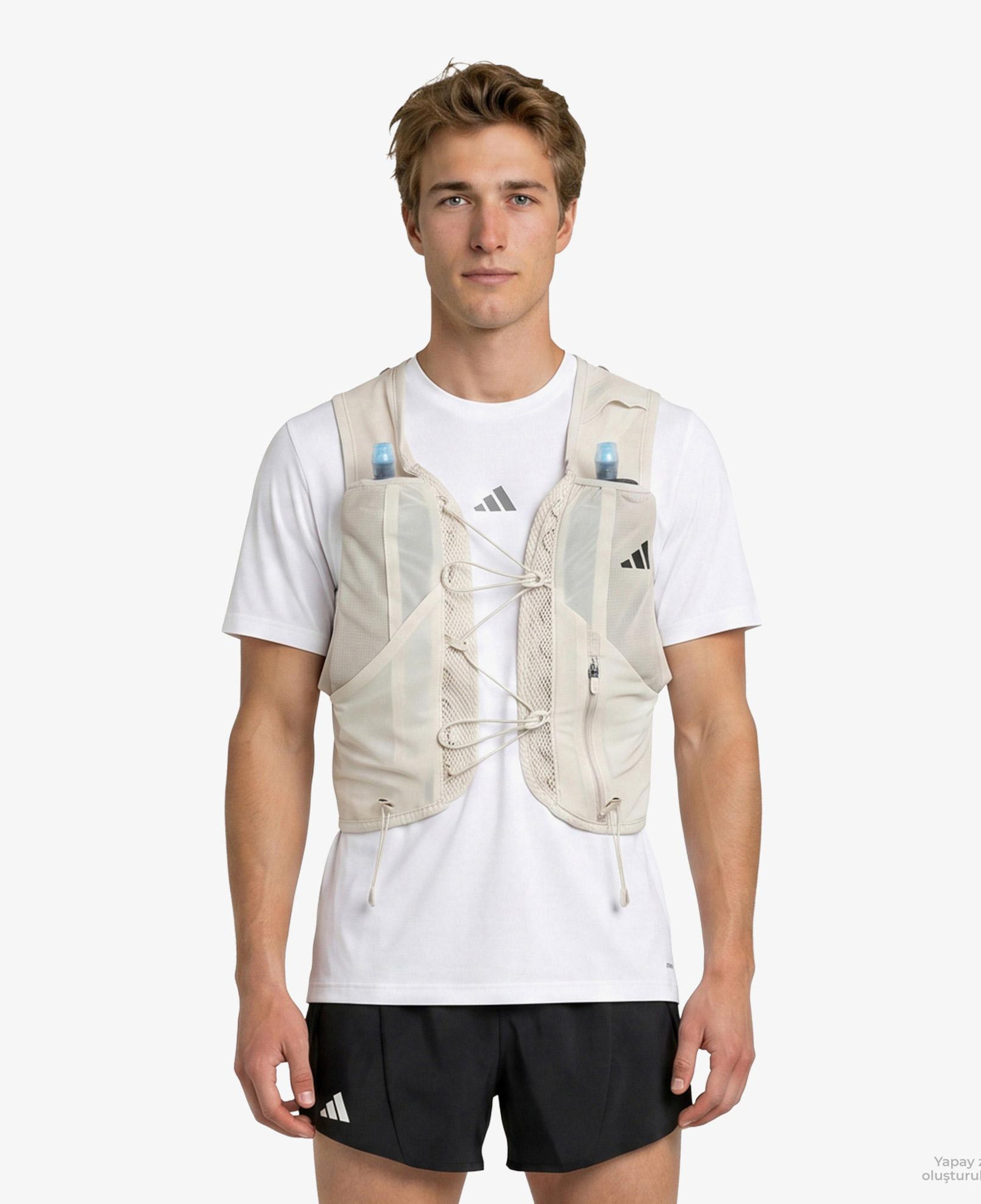 adidas Terrex Xperior 5L Unisex Bej Koşu Yeleği