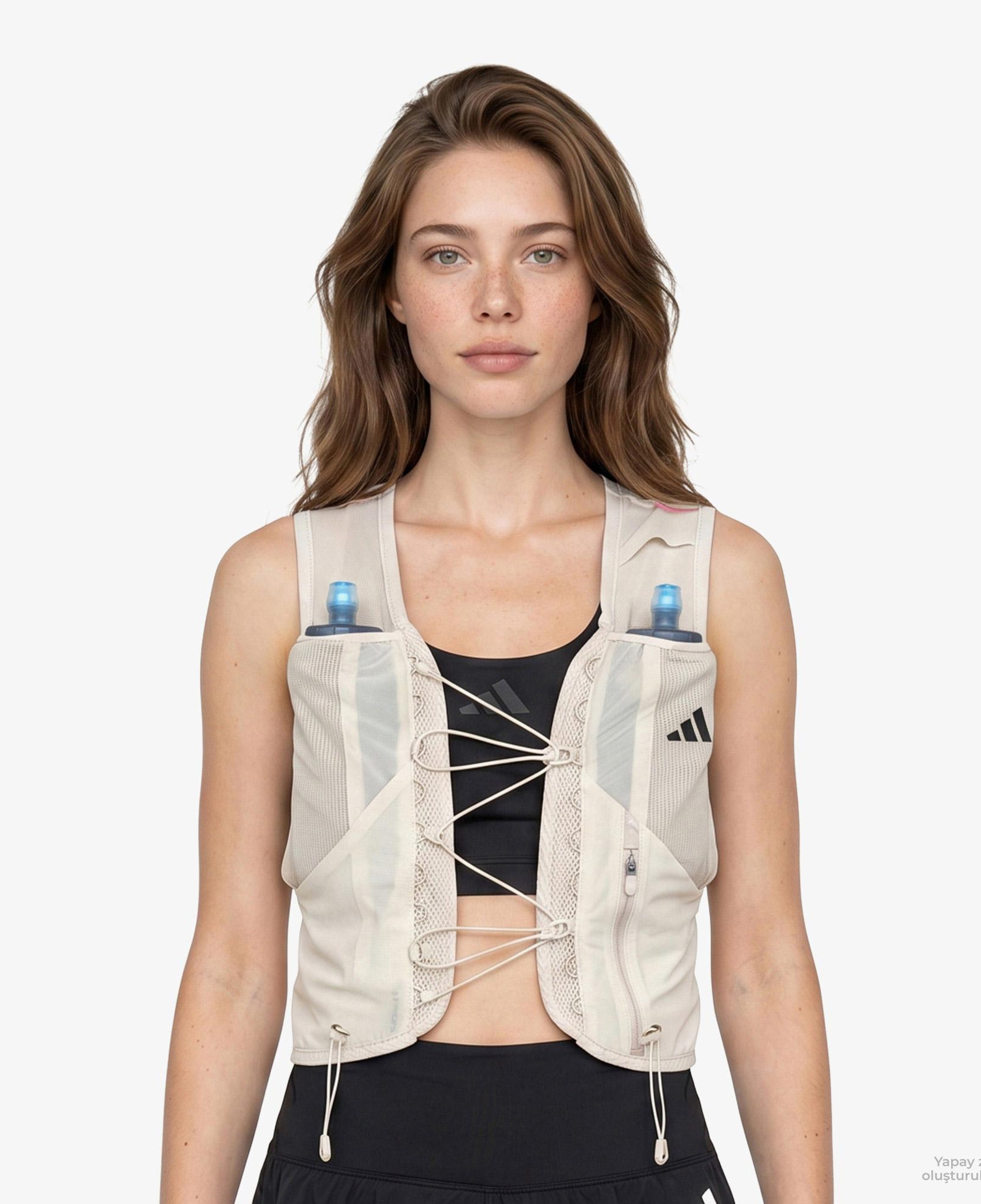 adidas Terrex Xperior 5L Unisex Bej Koşu Yeleği