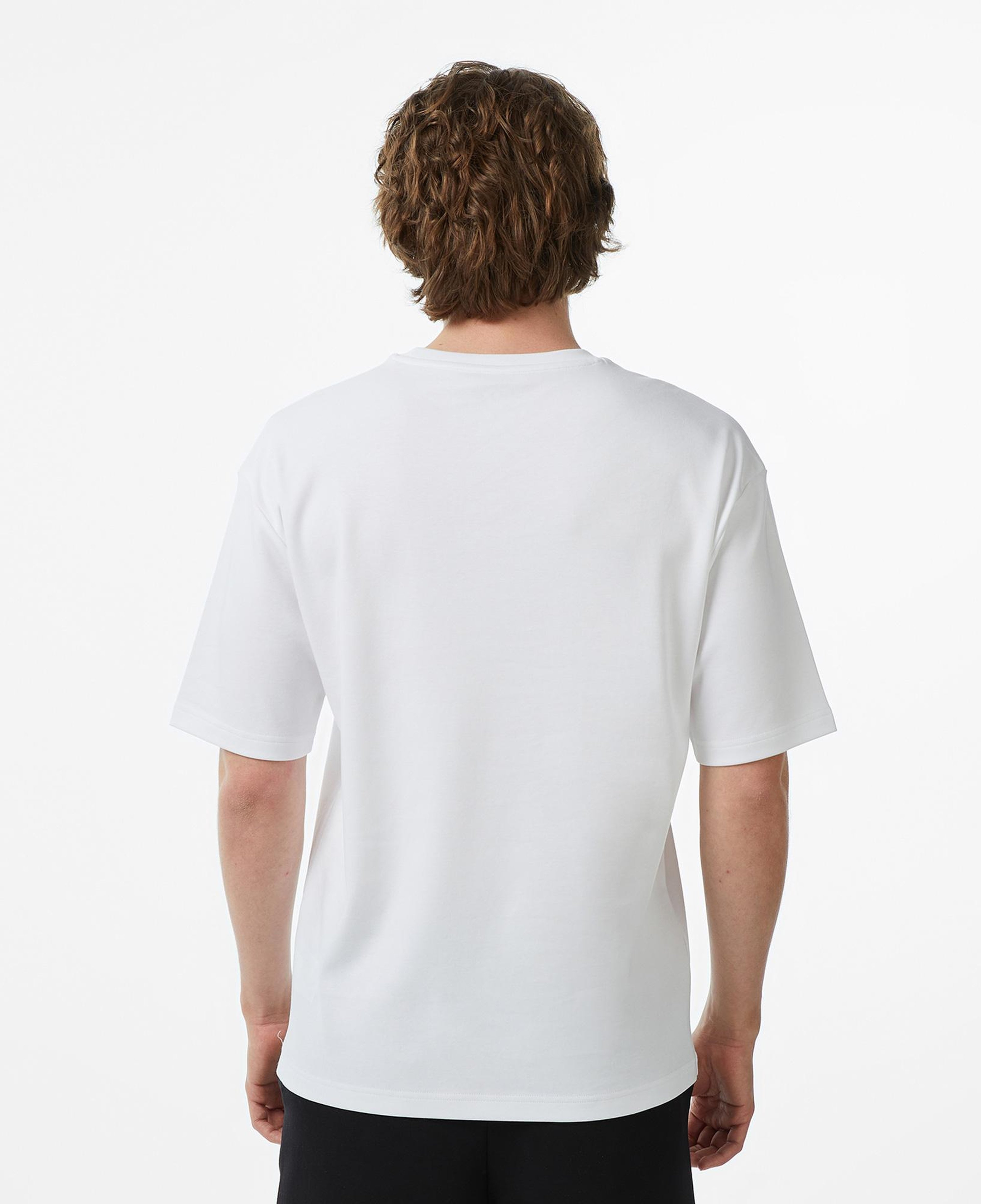 Converse Erkek Chevron Baskılı Beyaz T-Shirt
