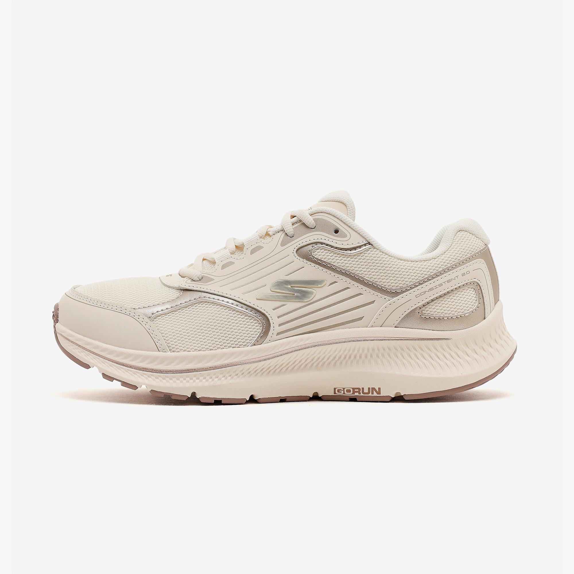 Skechers Go Run Consistent 2.0 Kadın Bej Spor Ayakkabı