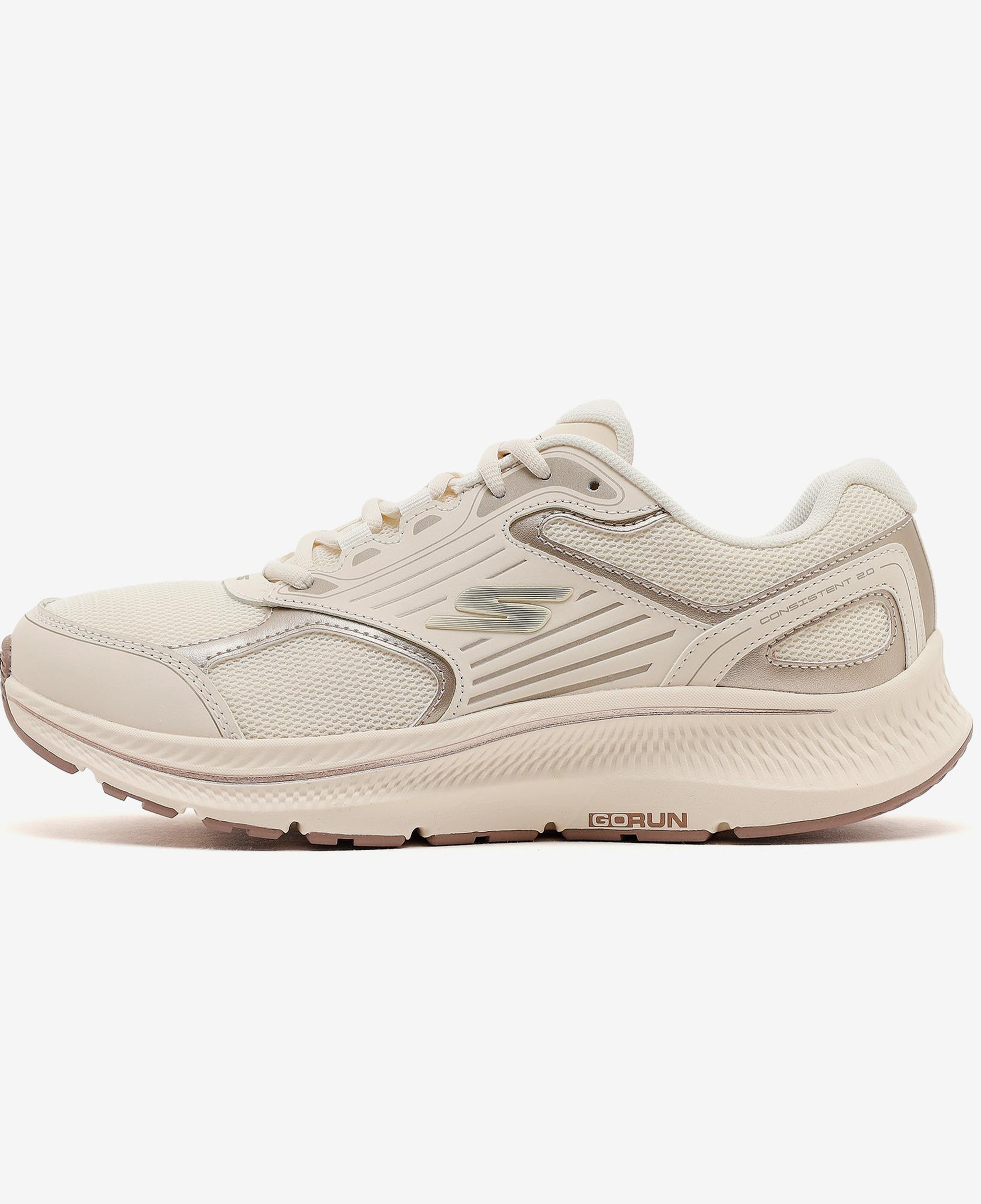Skechers Go Run Consistent 2.0 Kadın Bej Spor Ayakkabı