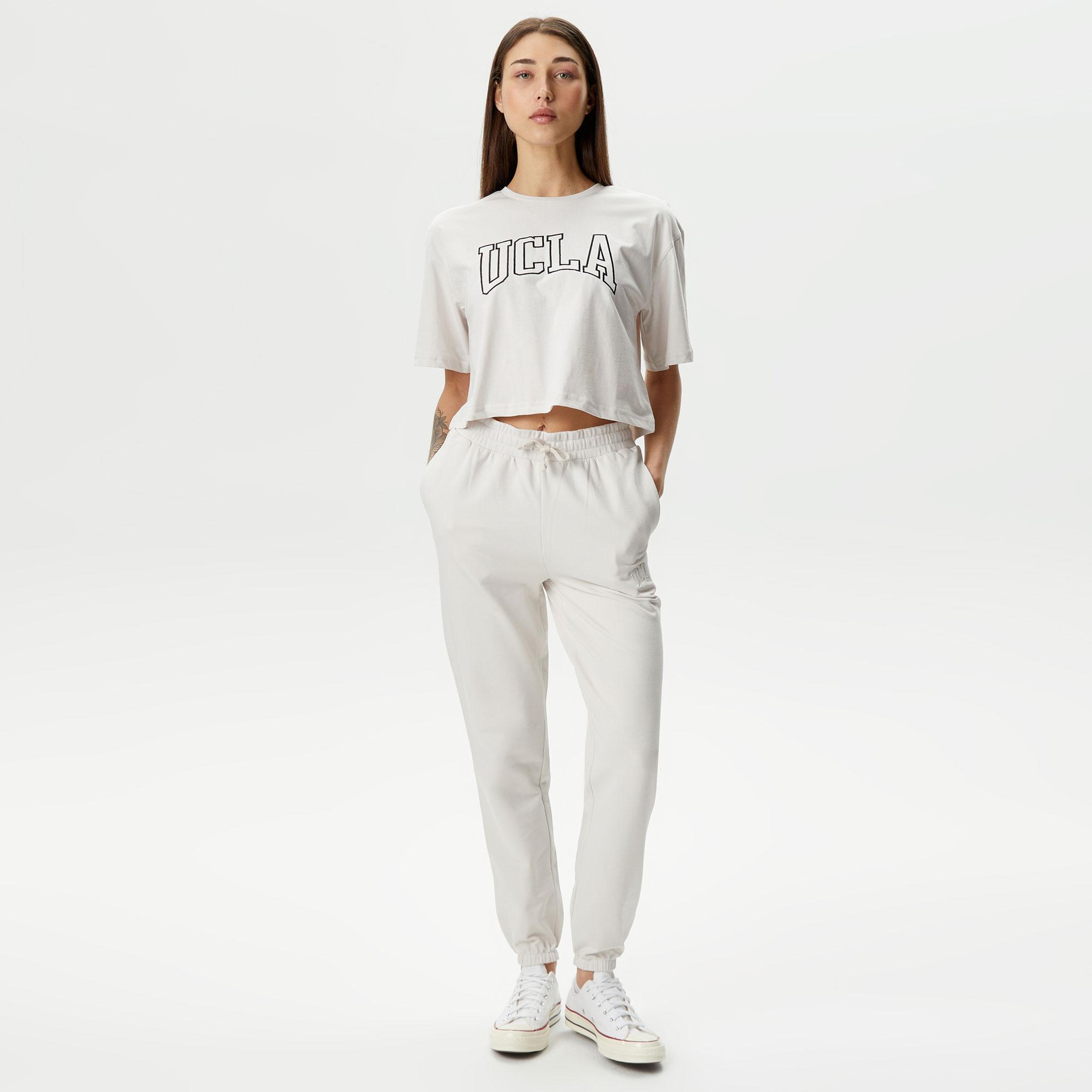 Ucla Helena Kadın Krem T-Shirt