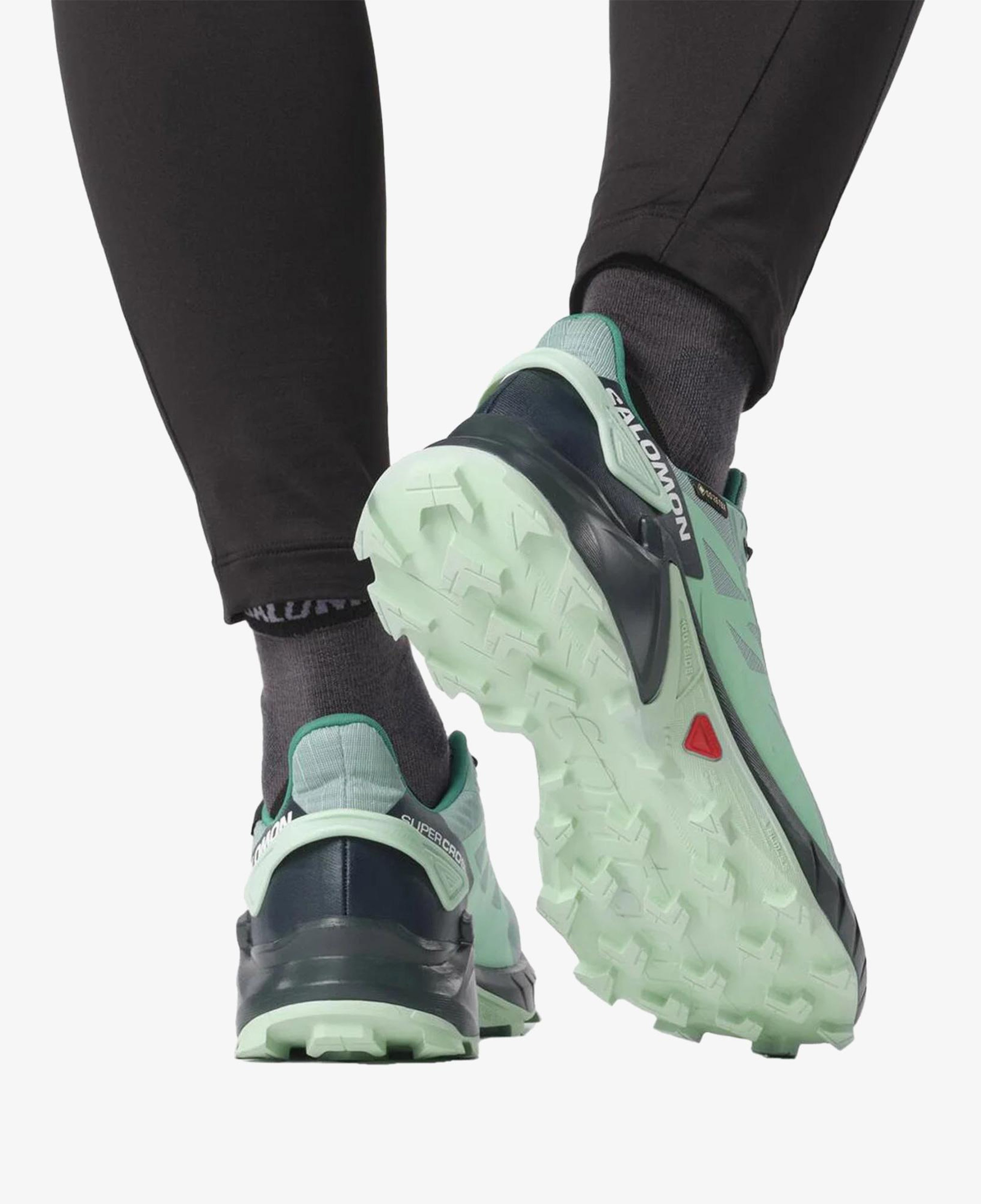 Salomon Supercross 4 Gore-Tex Kadın Mavi Outdoor Ayakkabı