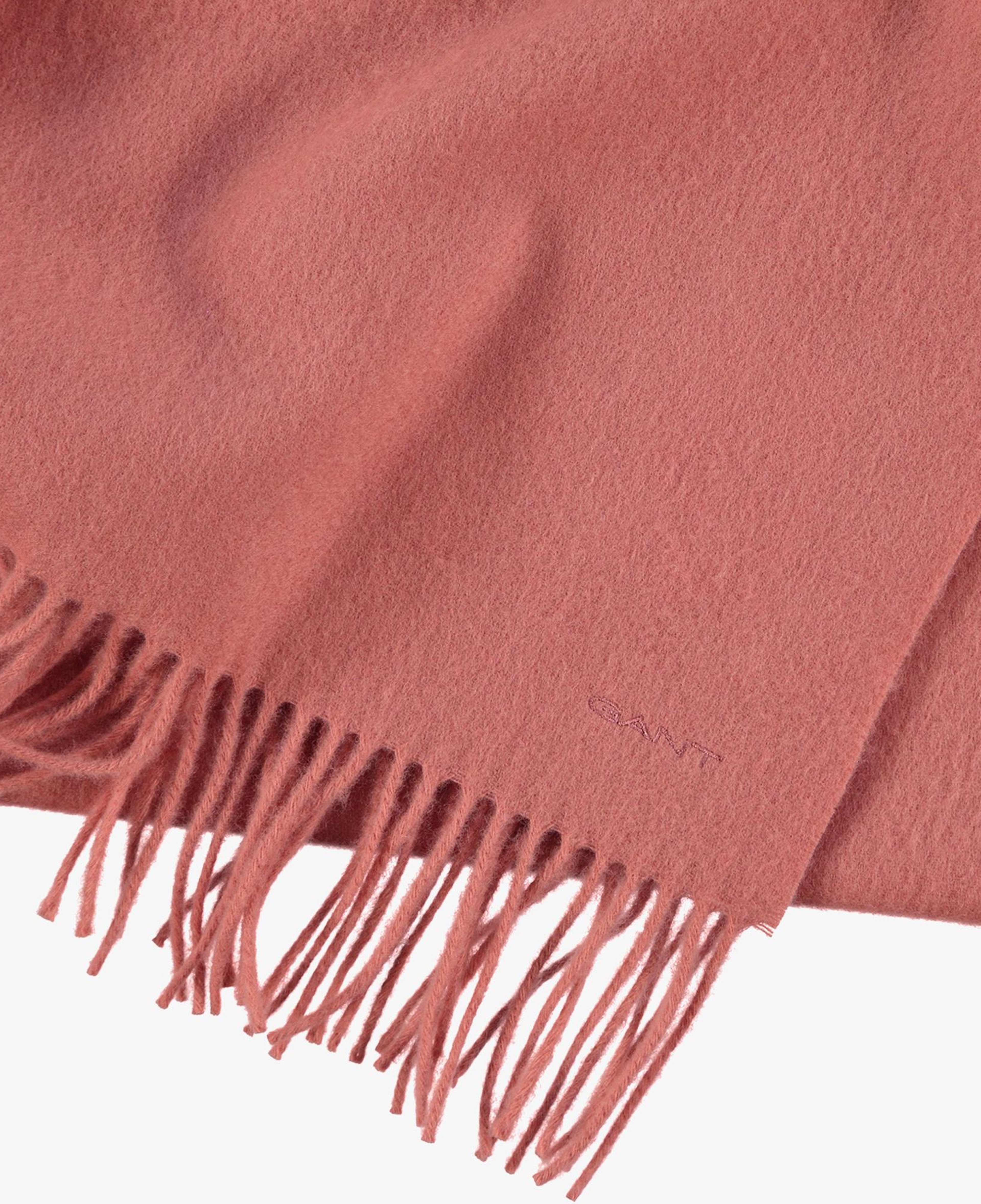 GANT Unisex Pembe Yün Dokuma Atkı