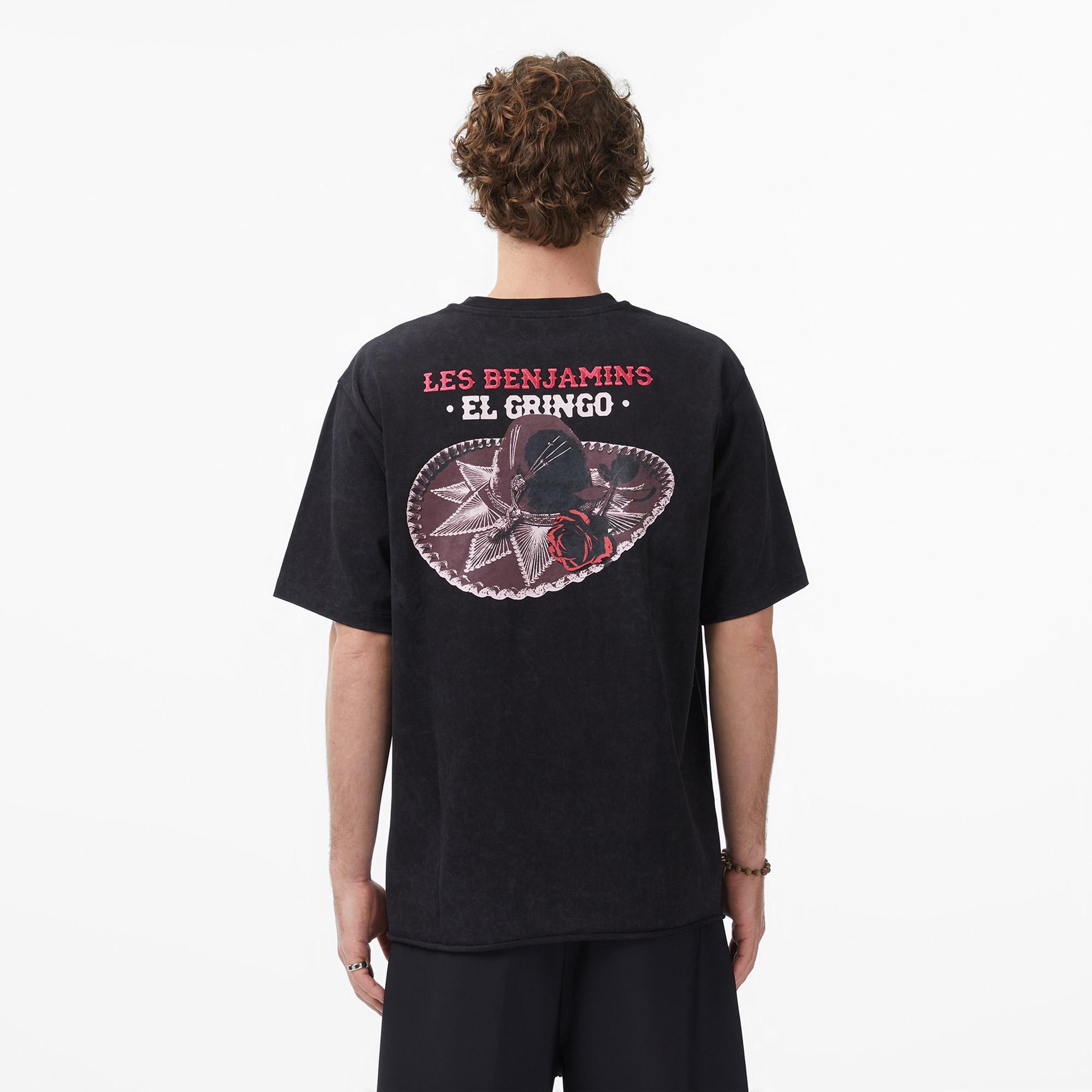 Les Benjamins Regular Fit Erkek Siyah T-Shirt