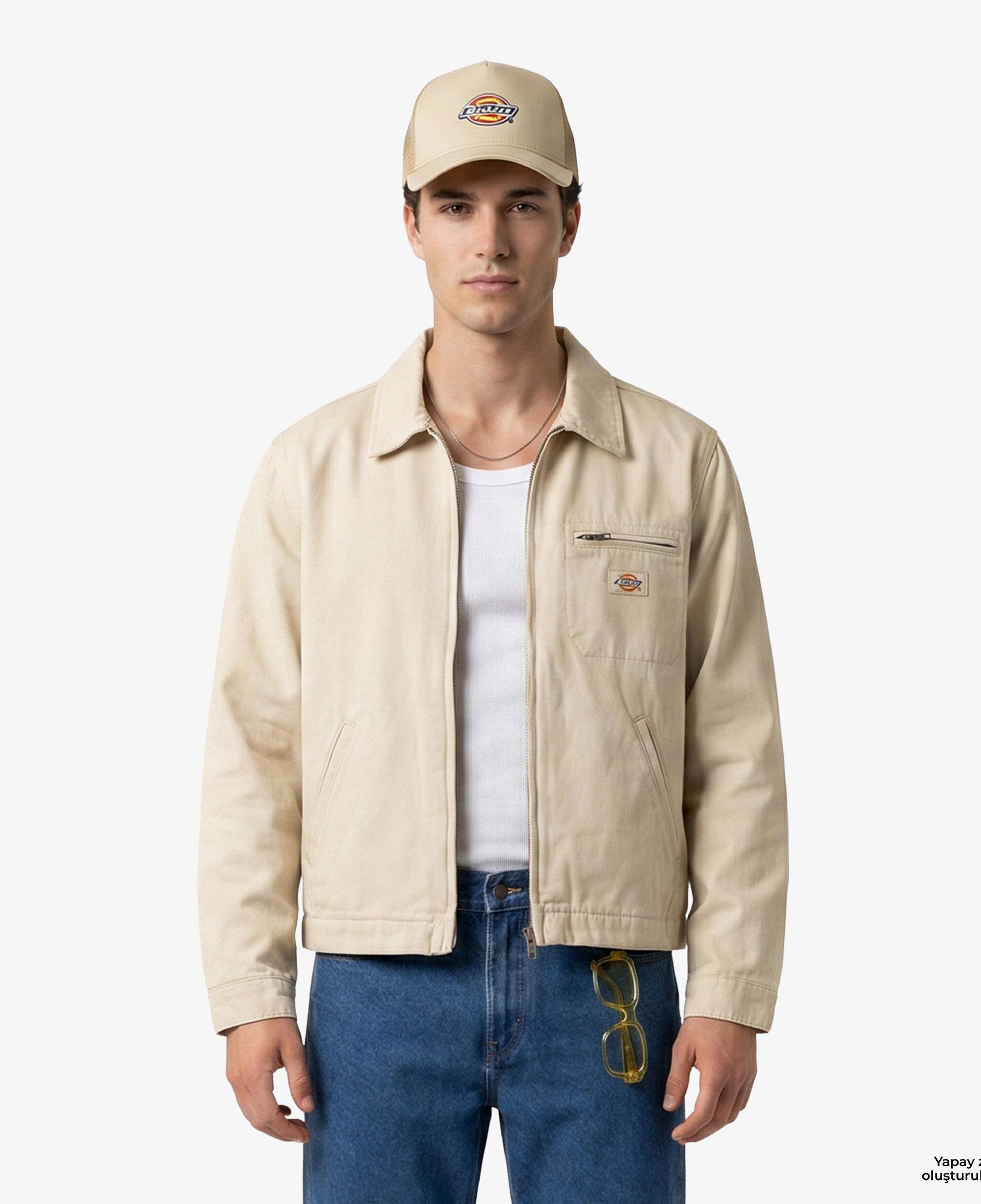 Dickies Unlined Canvas Painter Kadın Bej Ceket