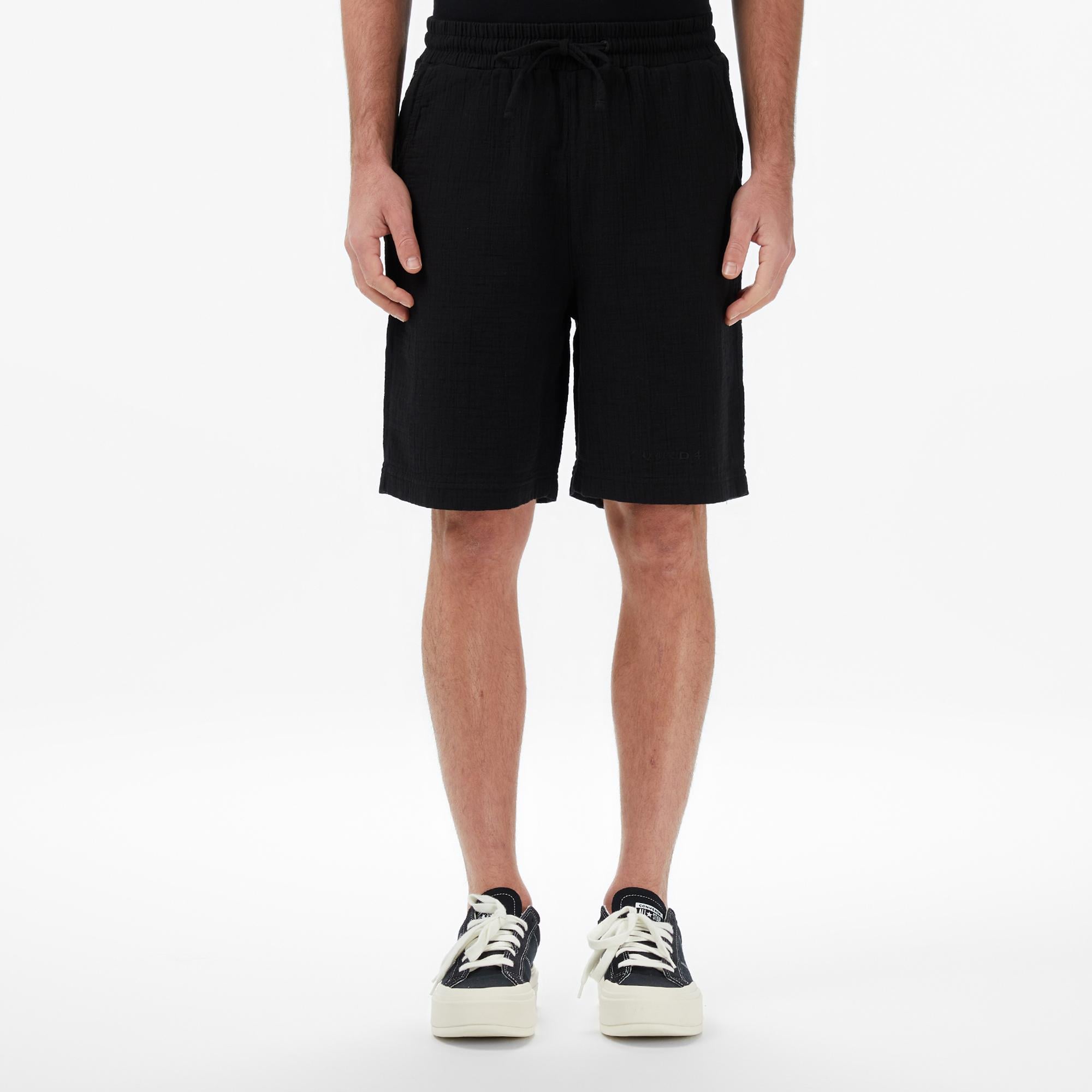UNITED4 Regular Fit Erkek Siyah Şort