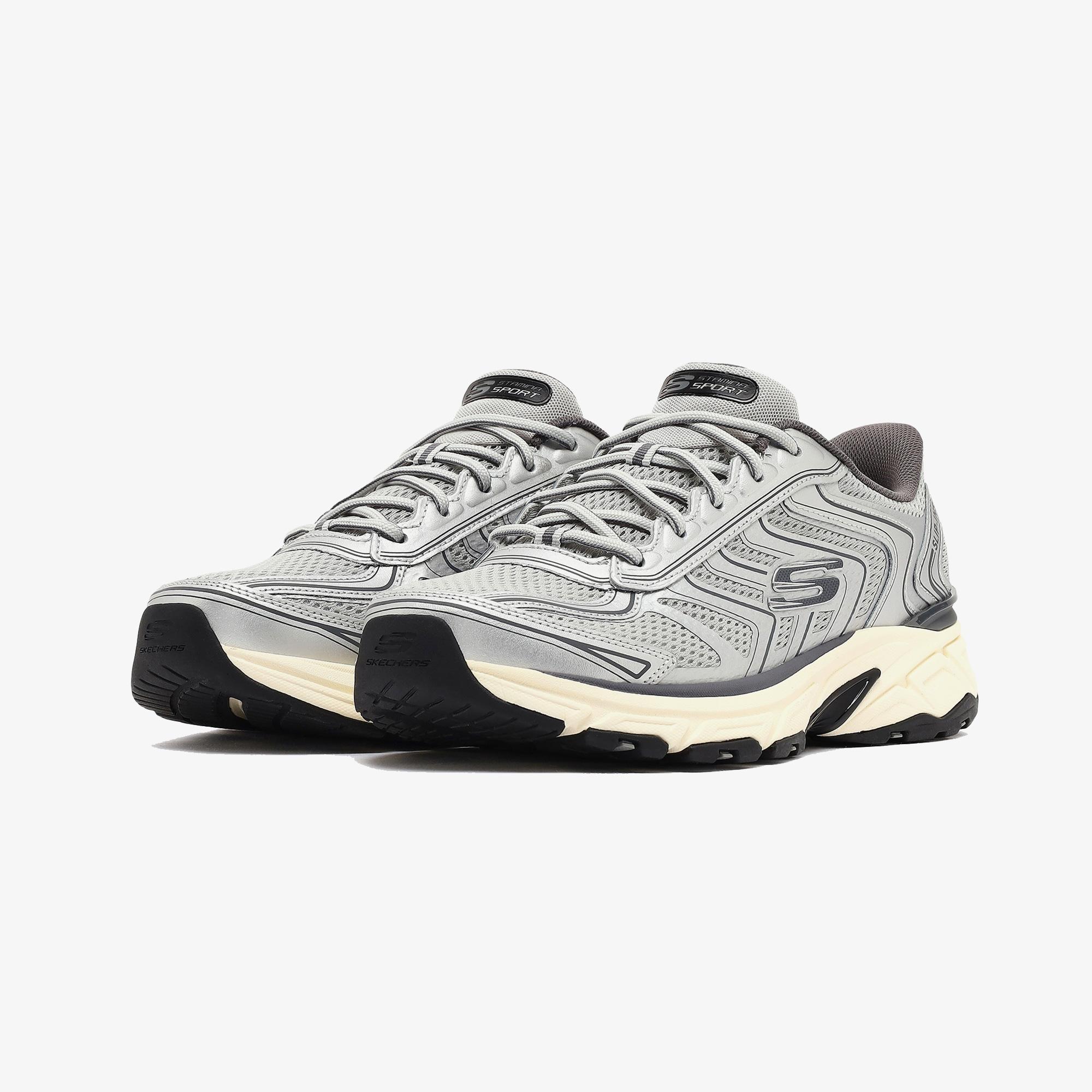 Skechers Stamina Sport Erkek Gri Spor Ayakkabı