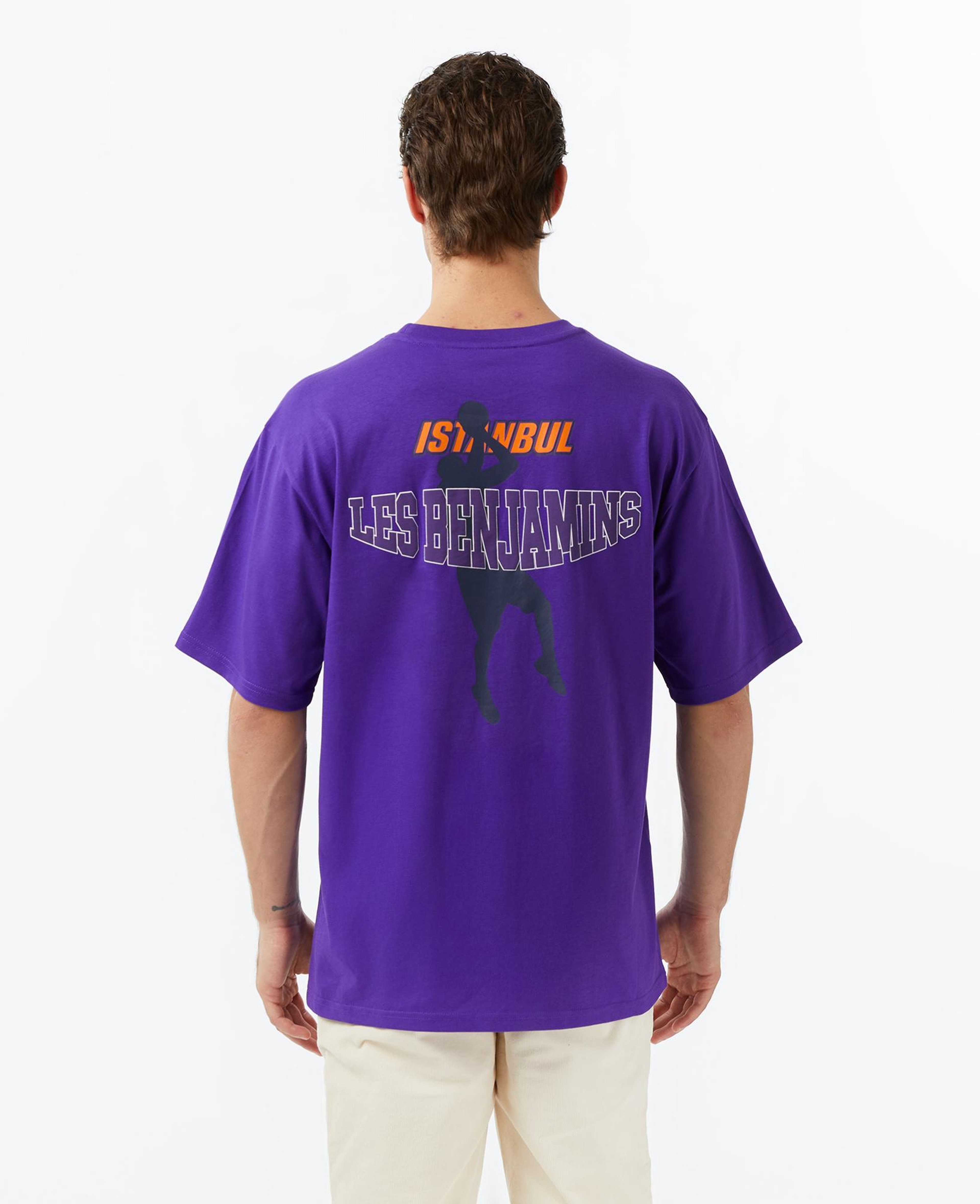 Les Benjamins Essentials 709 Erkek Mor T-Shirt
