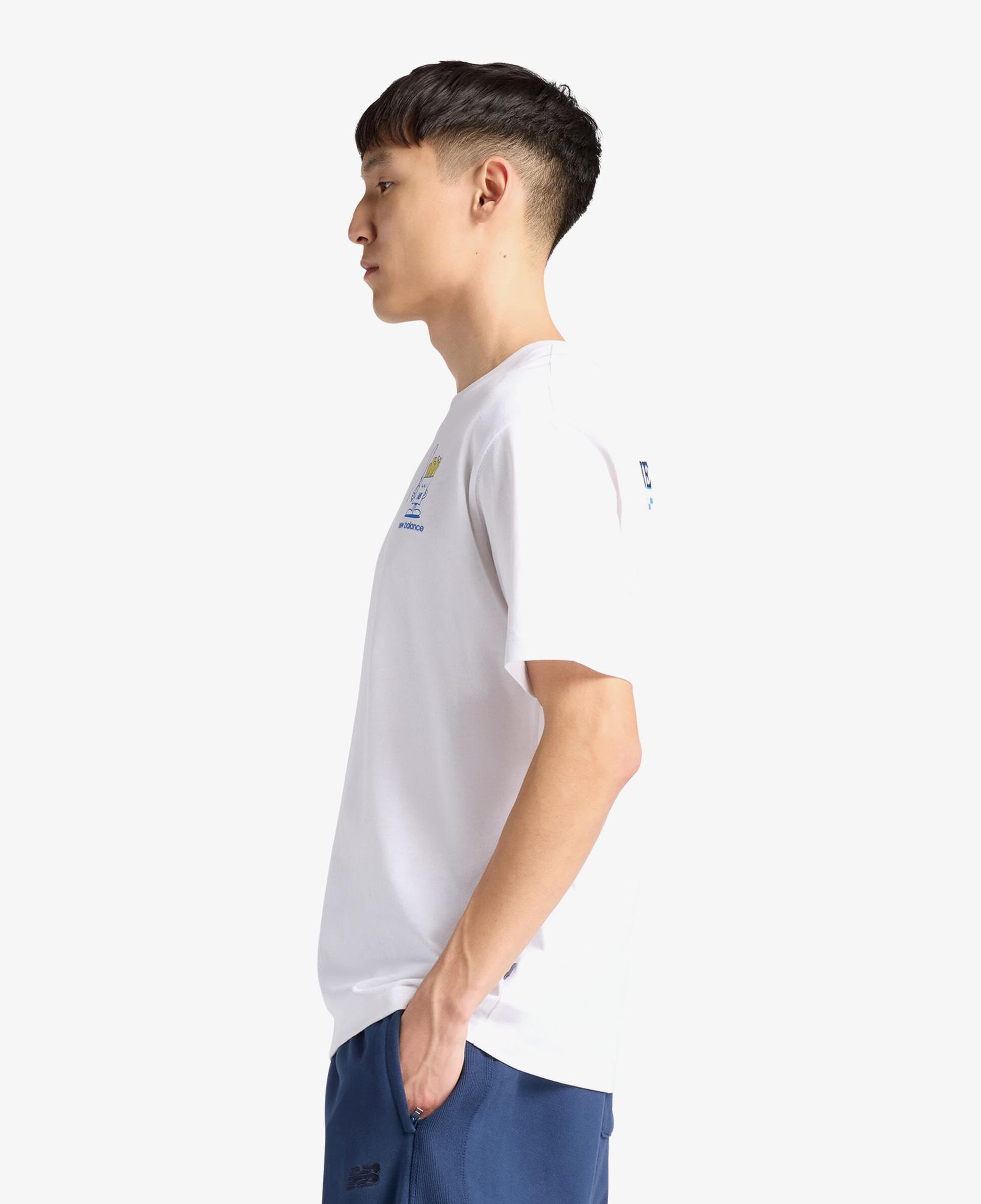 New Balance Fish and Chips Erkek Beyaz T-Shirt