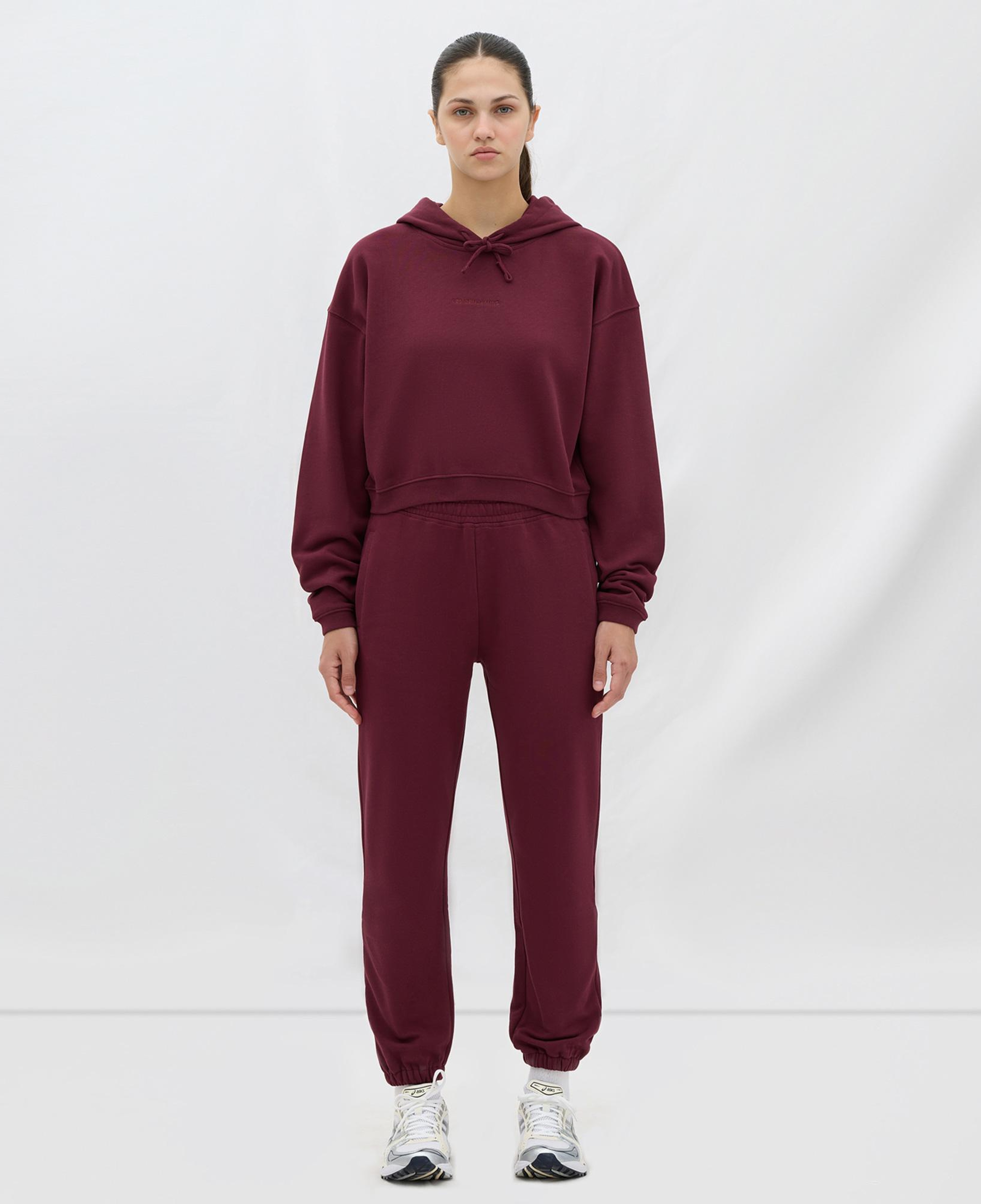 Les Benjamins Essential Kadın Bordo Hoodie