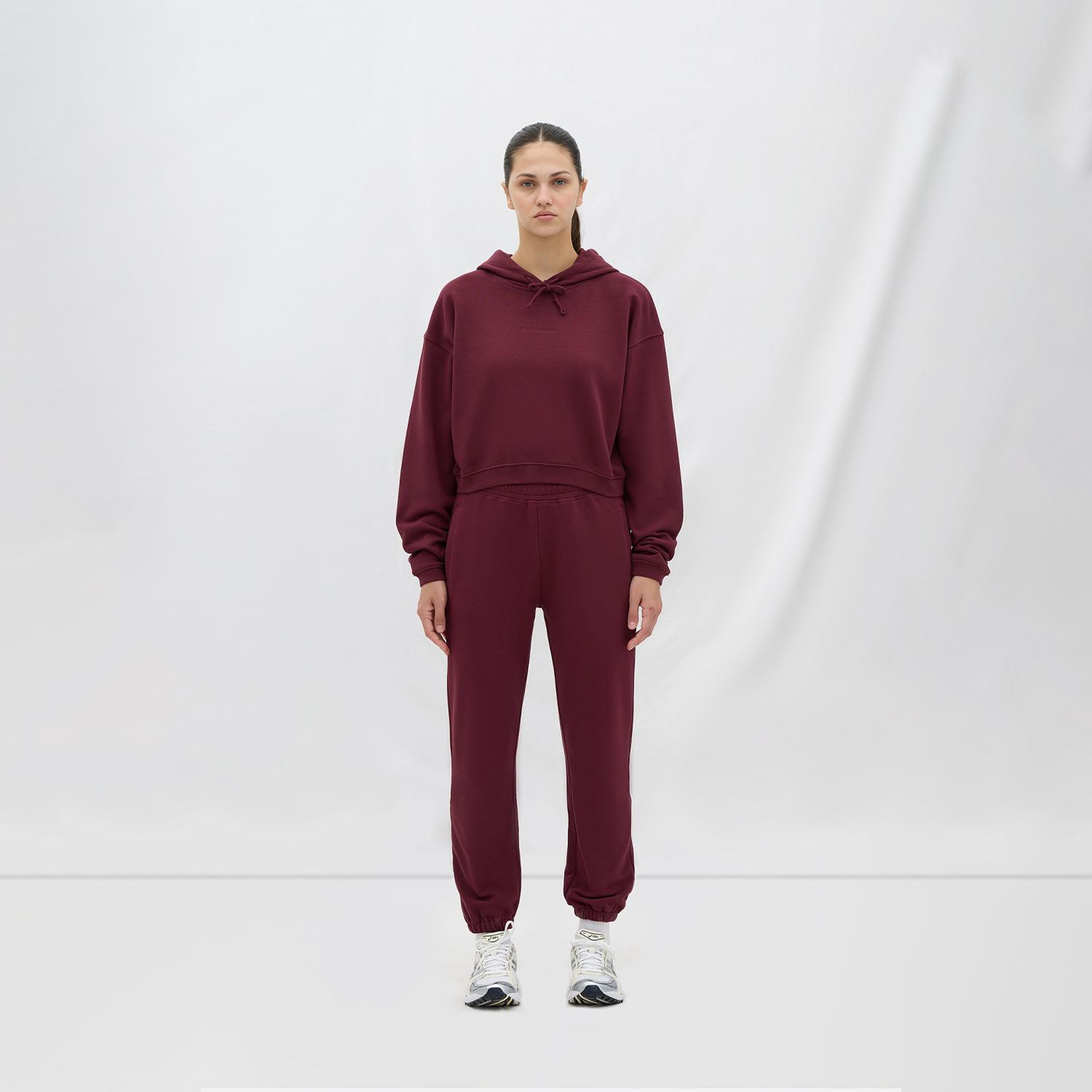 Les Benjamins Essential Kadın Bordo Hoodie