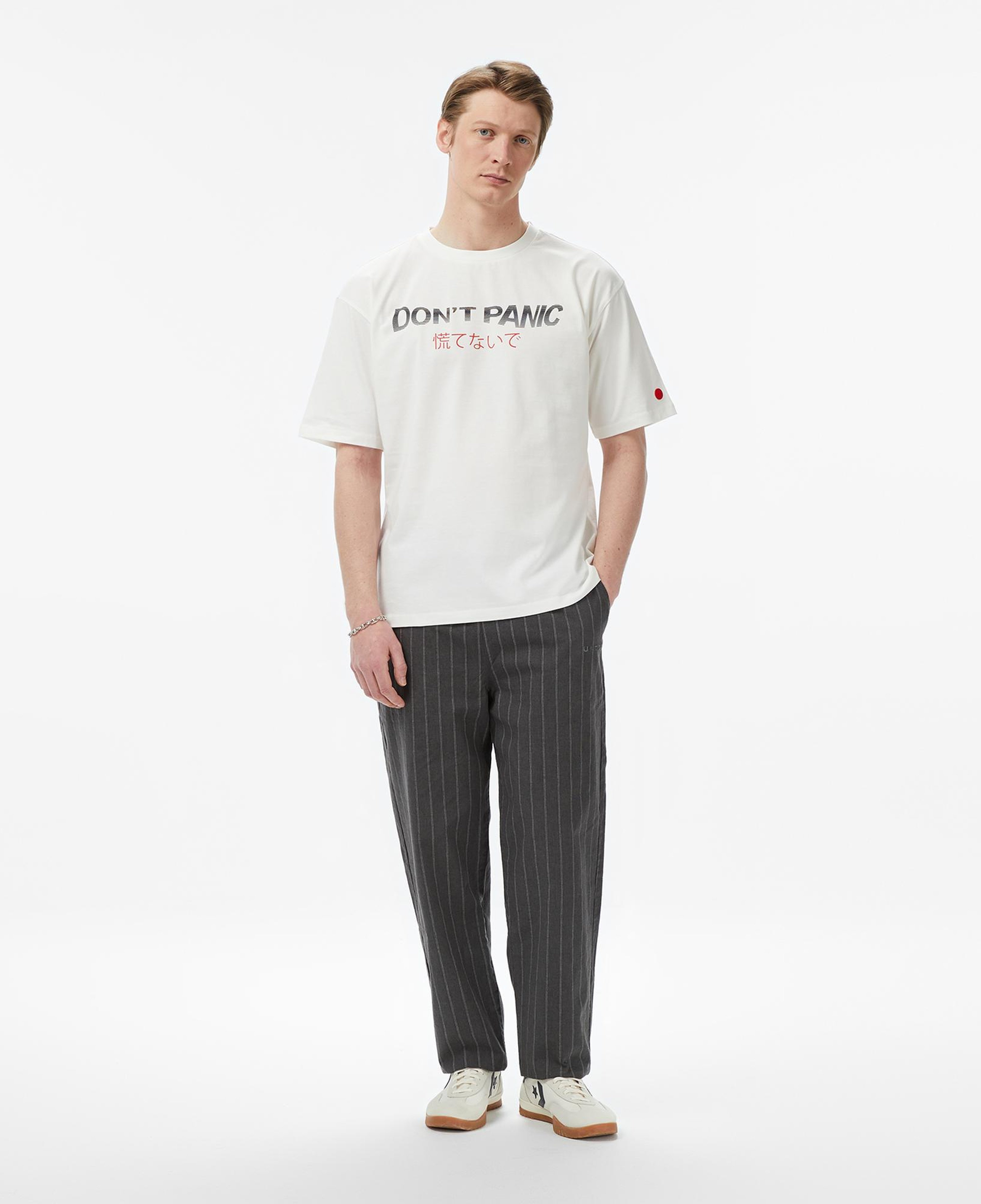 UNITED4 Regular Fit Erkek Bej T-Shirt