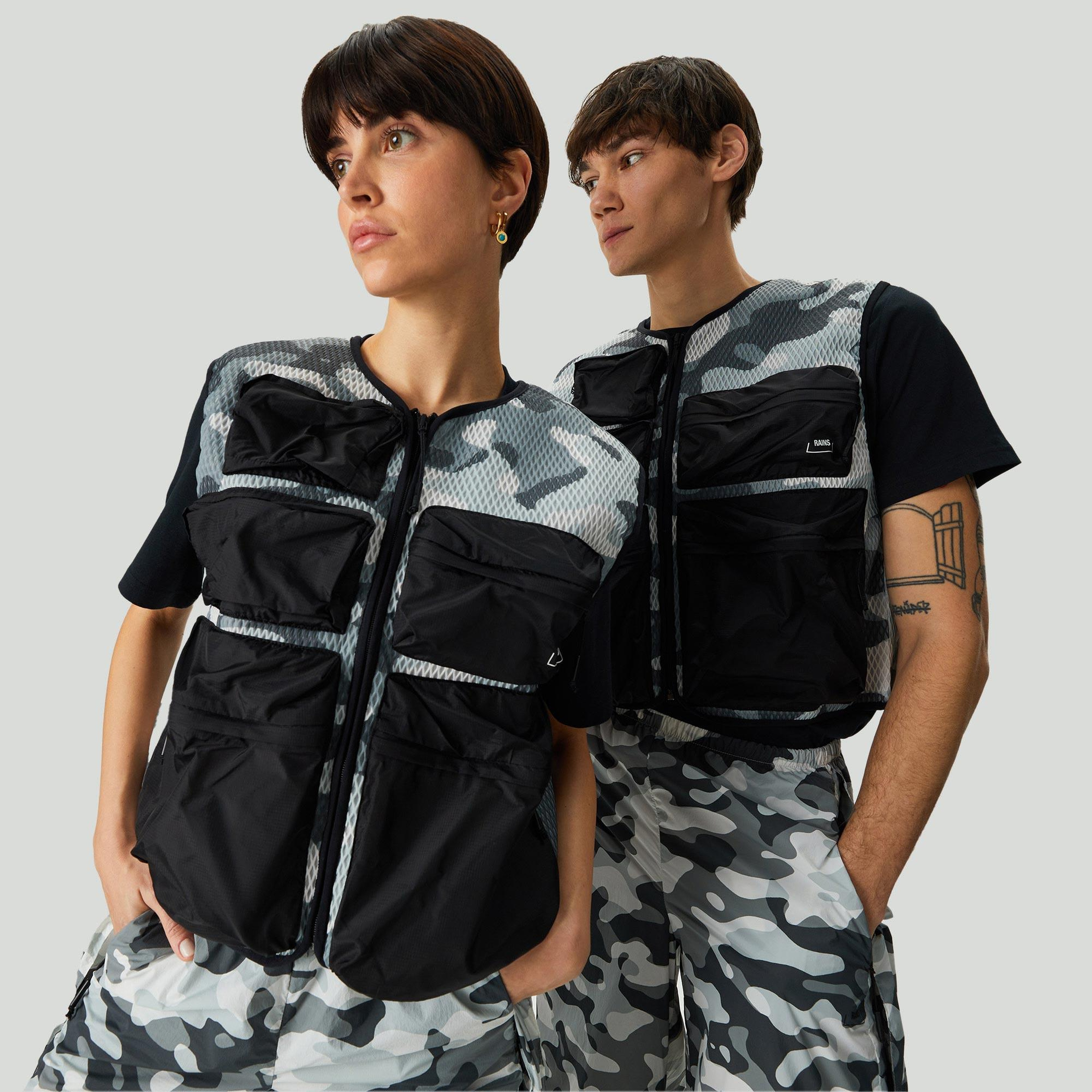 Rains Dili Mesh Vest Unisex Gri Yelek
