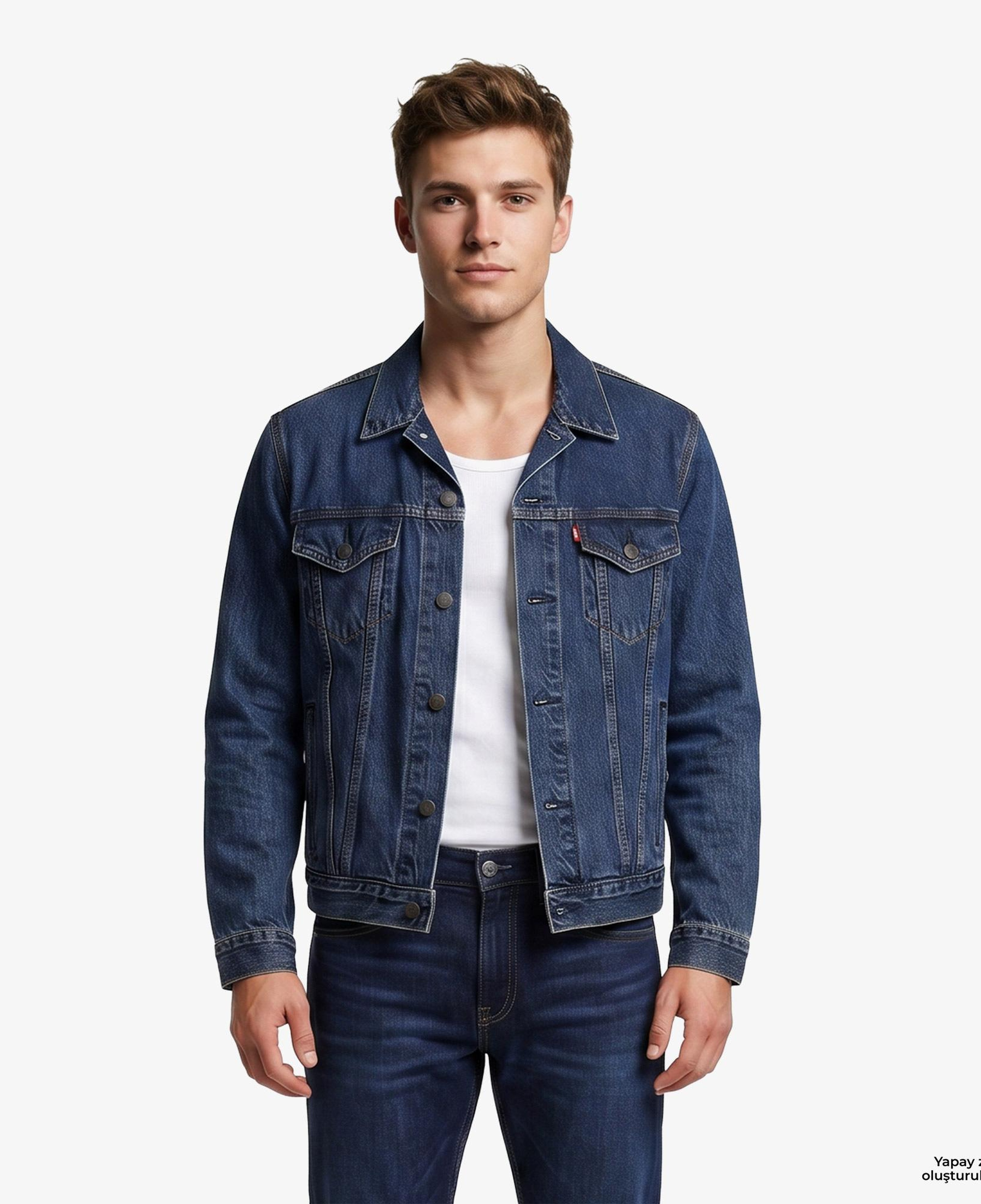 Levi's The Trucker Million Dollar Lacivert Erkek Ceket