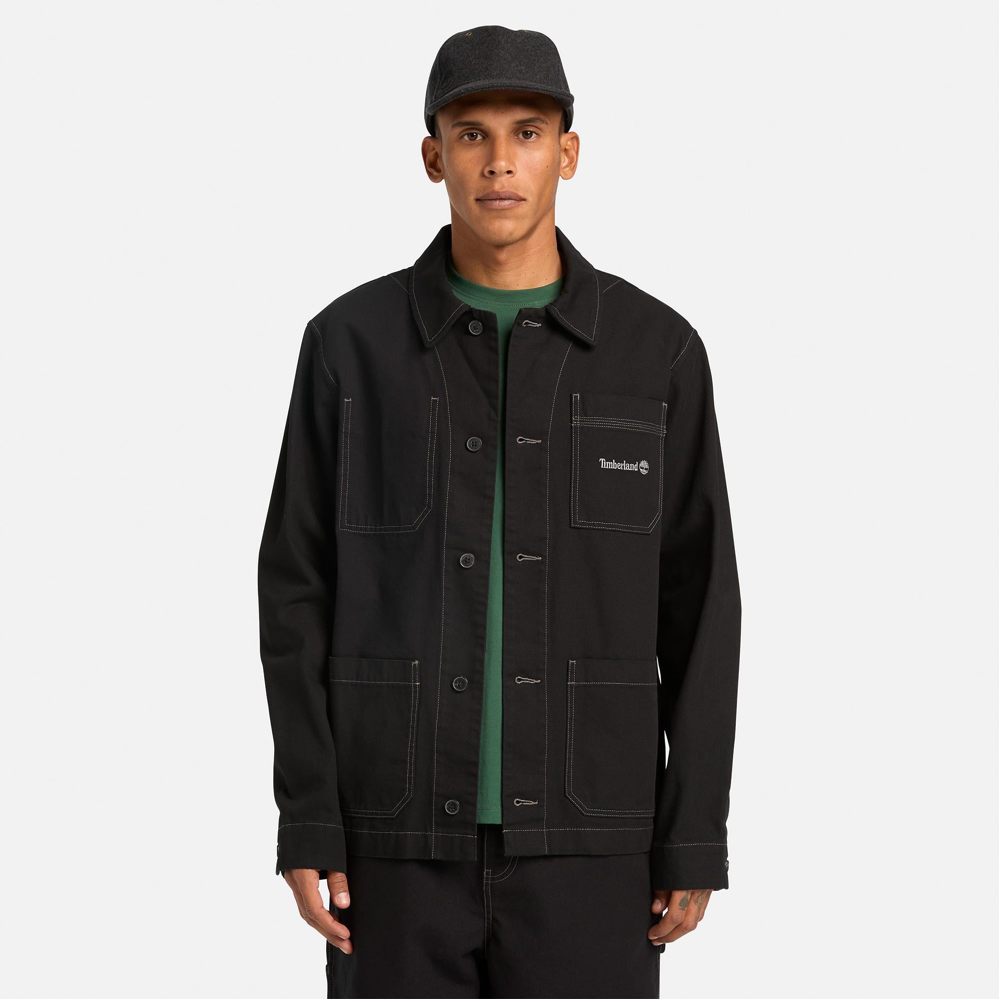Timberland Chore Canvas Erkek Siyah T-Shirt