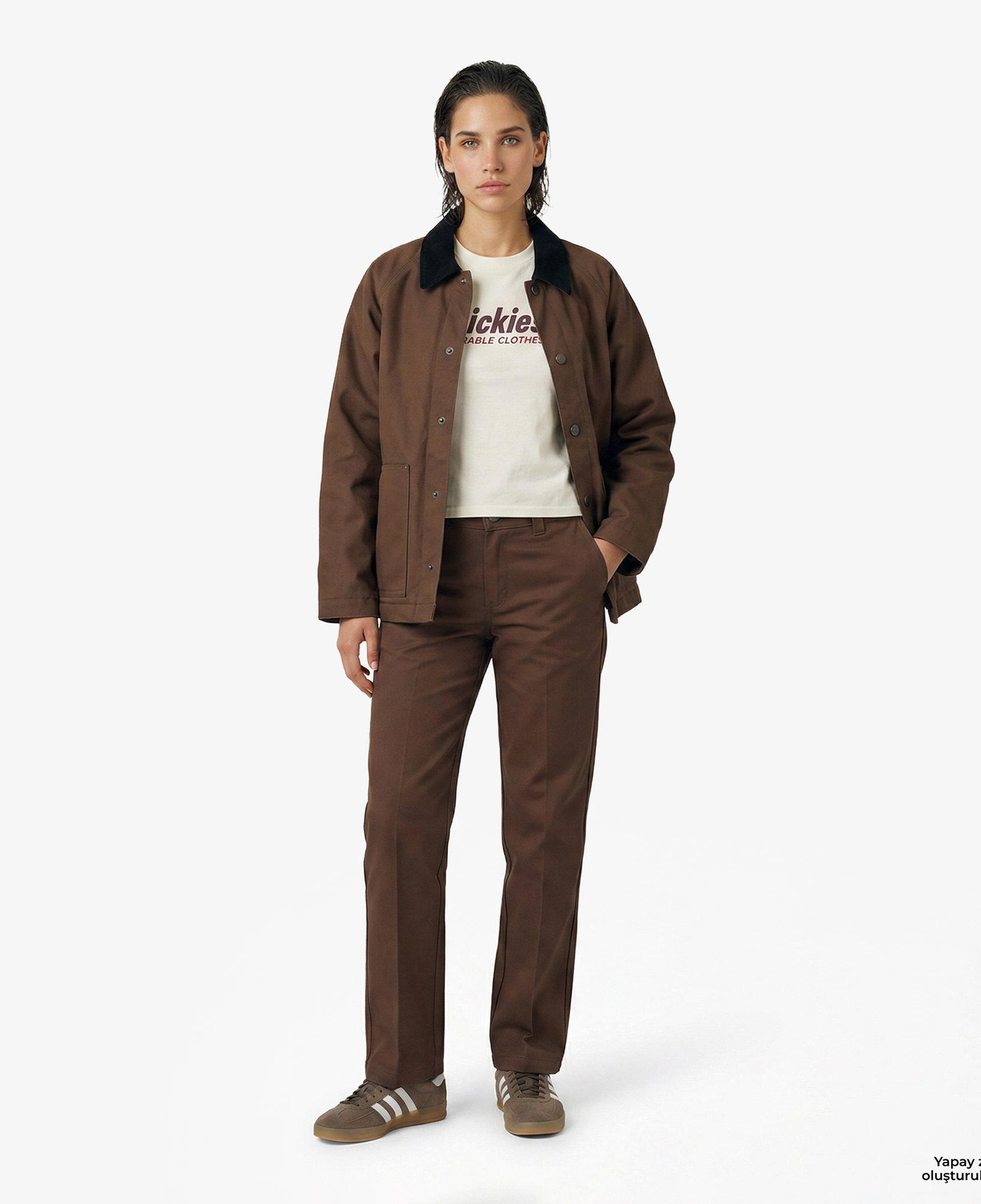 Dickies Union Loose Straight Kadın Kahverengi Pantolon