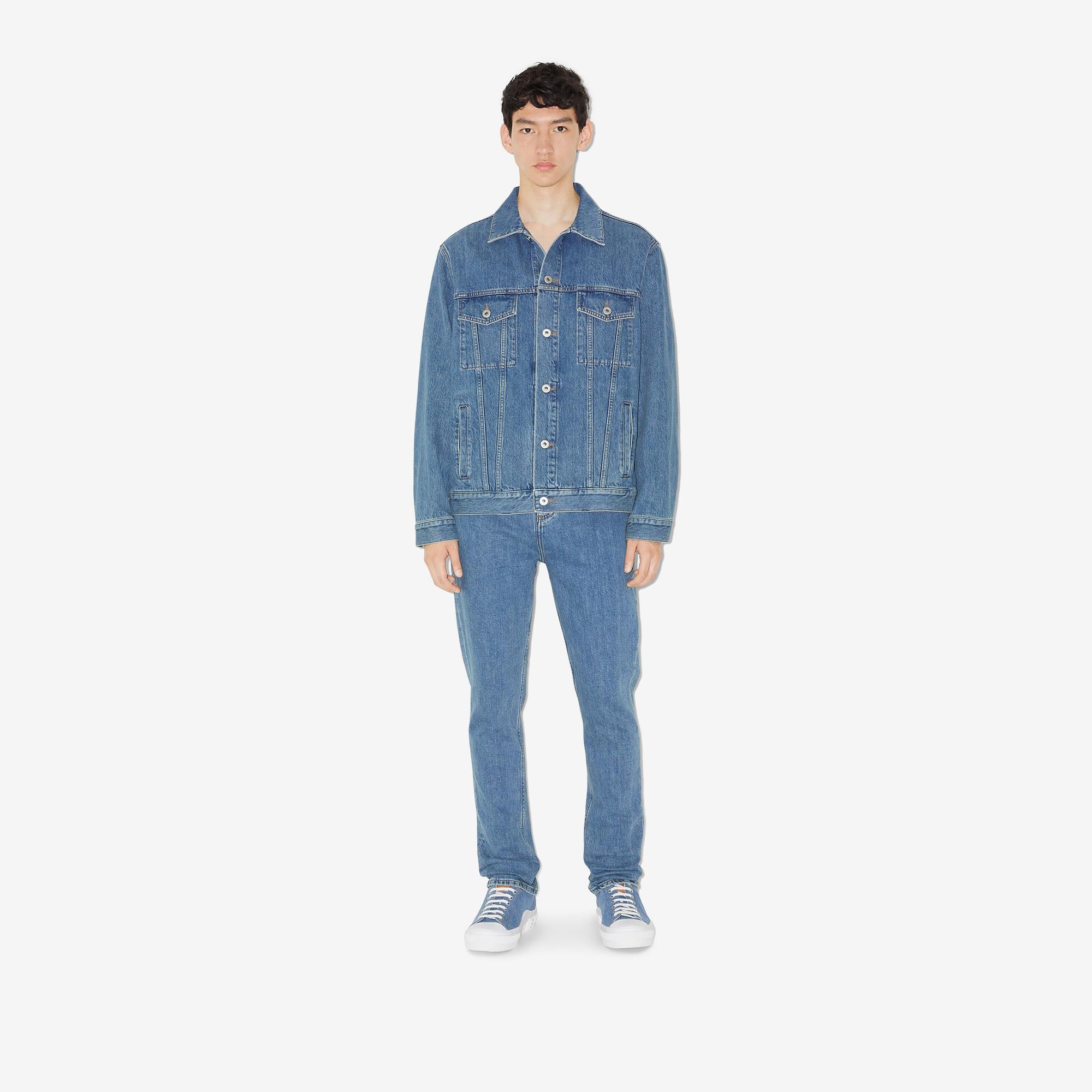 Burberry Erkek Mavi Jean