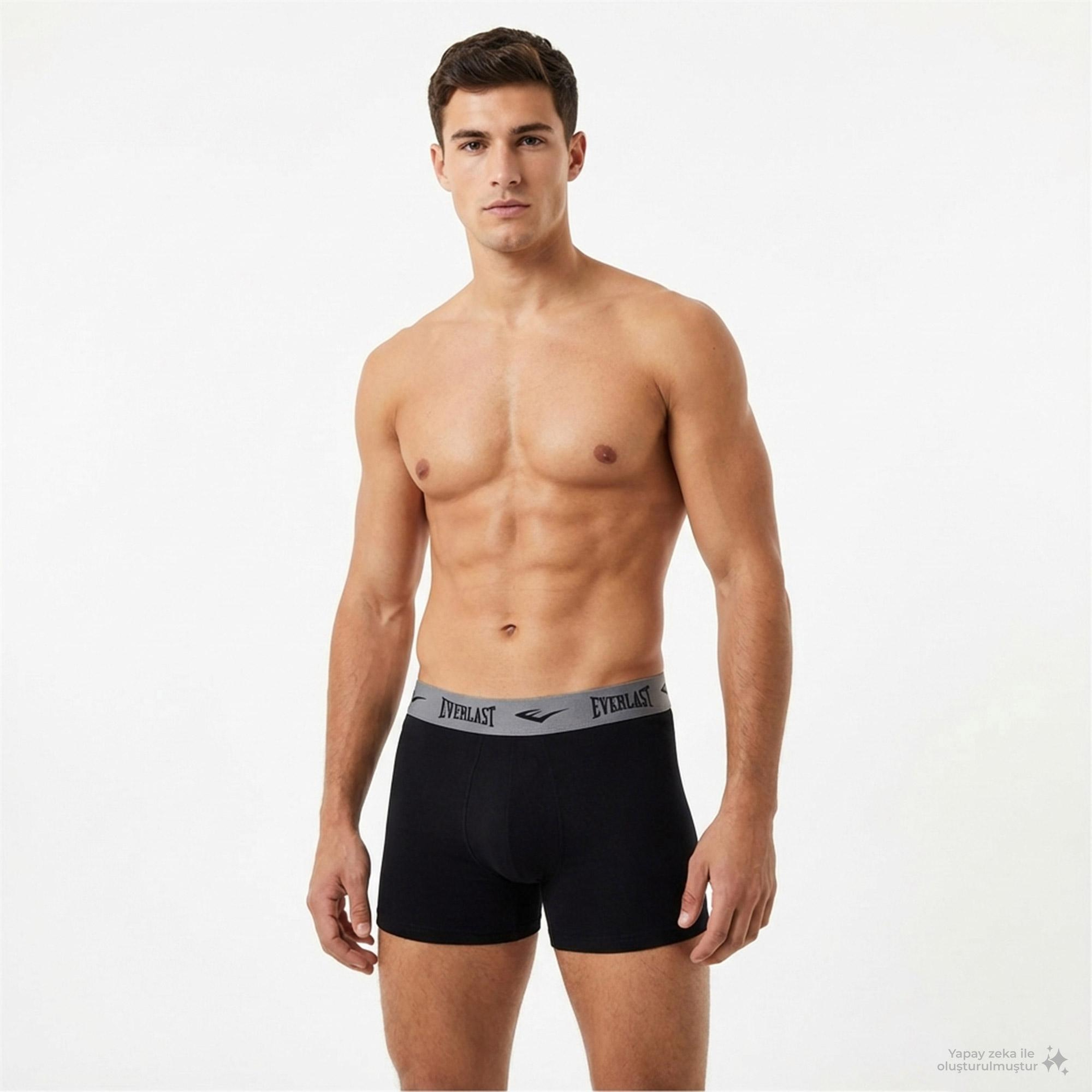 Everlast Erkek Siyah 3'lü Boxer