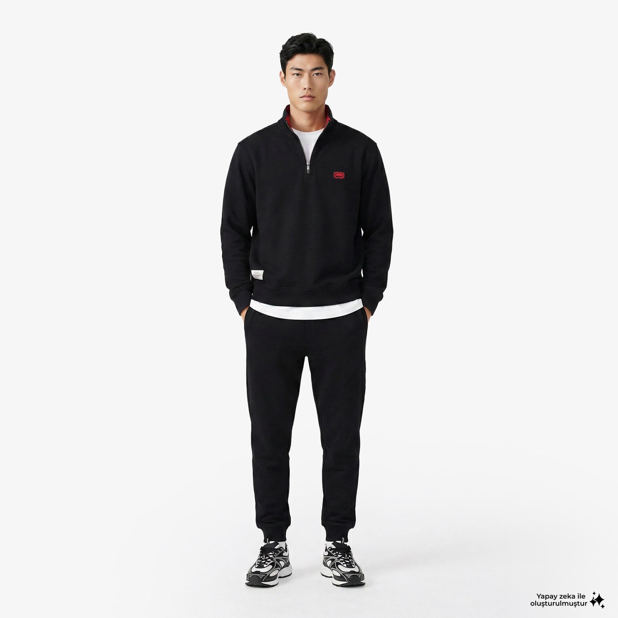 Ecko Cypress Erkek Siyah Sweatshirt
