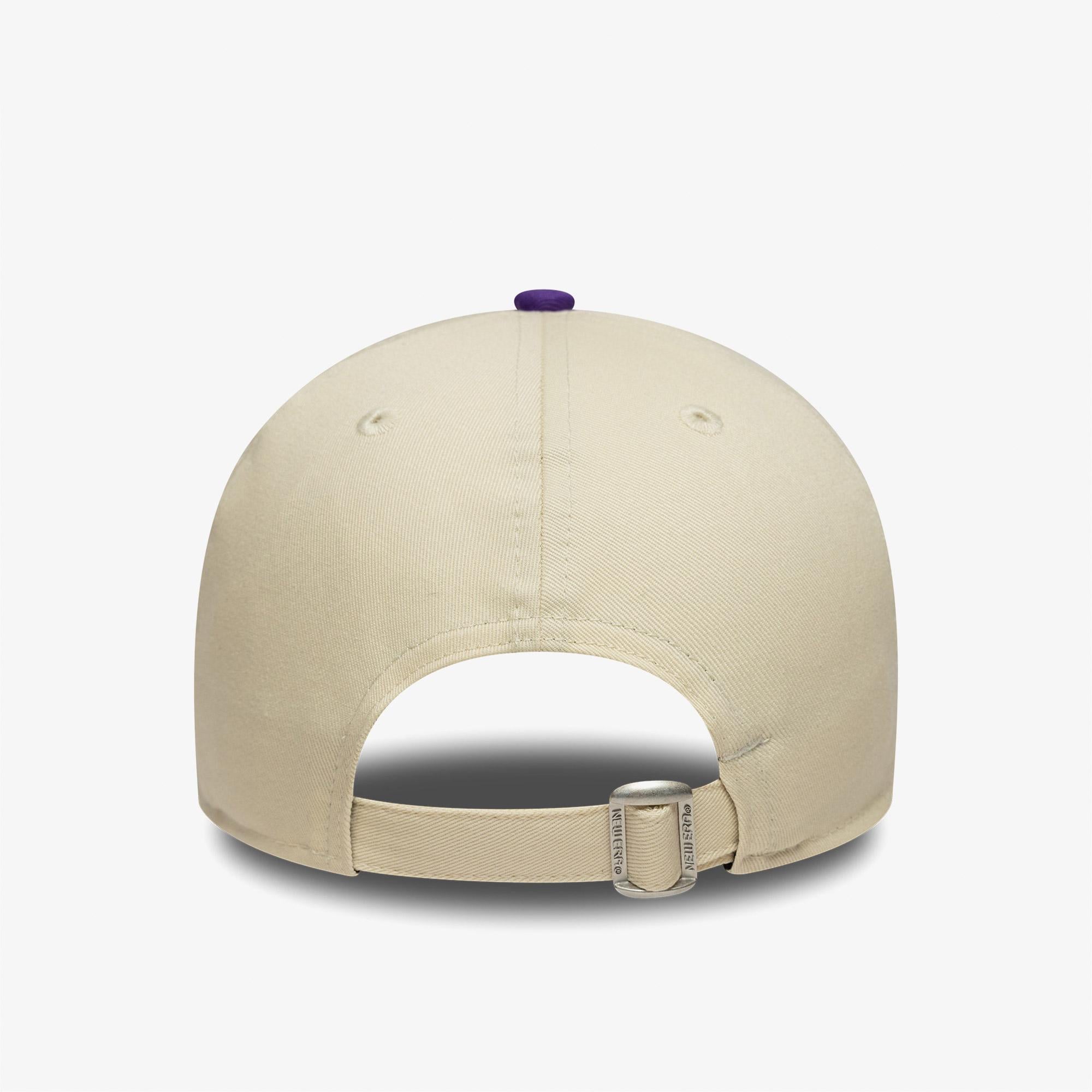 New Era Nba Colourblock 9Forty Los Angeles Lakers Unisex Bej Şapka