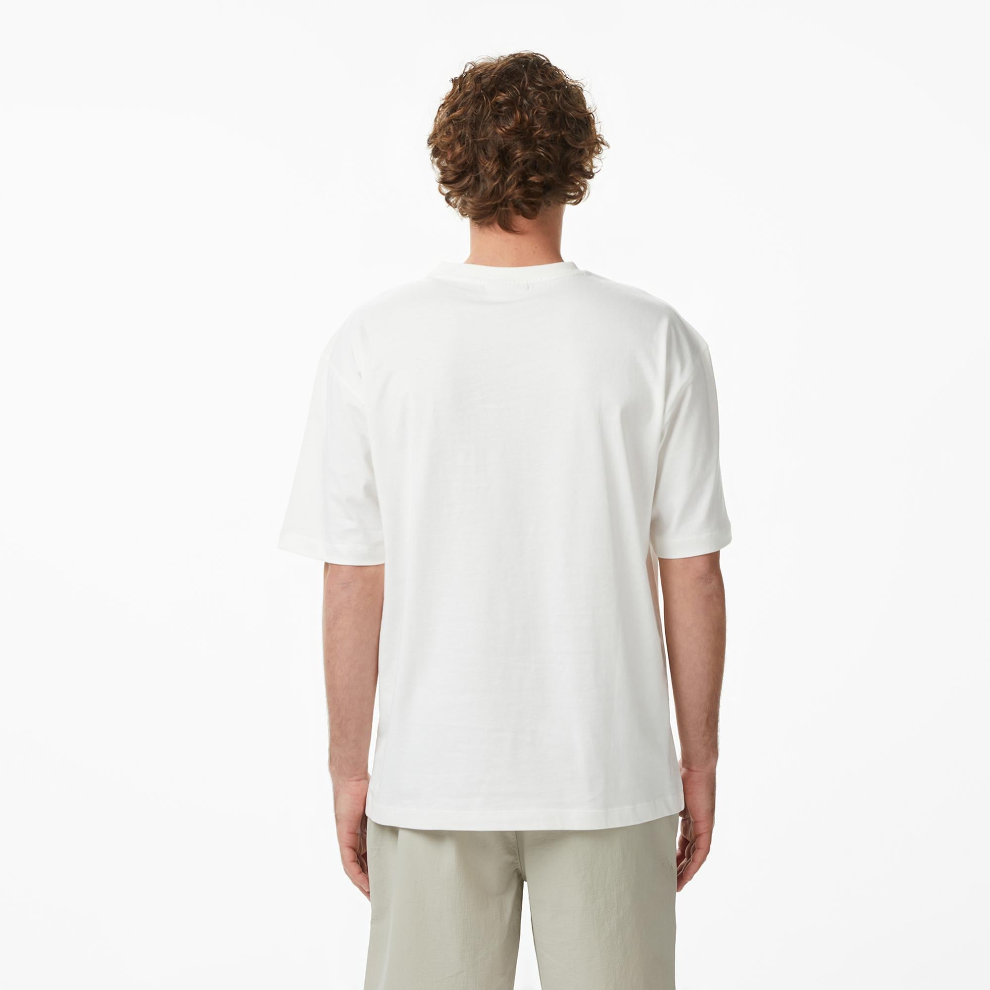 UNITED4 Regular Fit Erkek Bej T-Shirt
