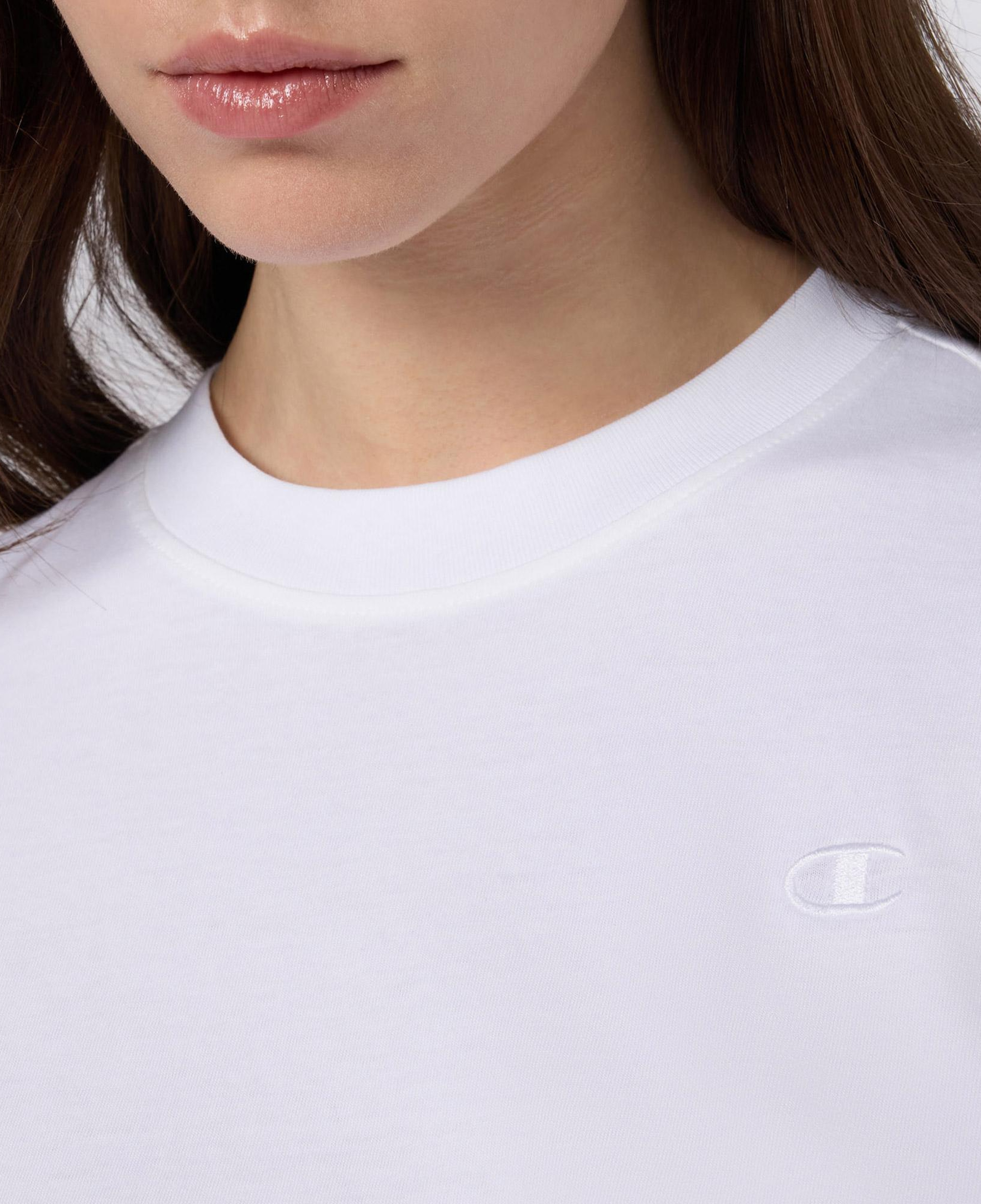 Champion SS Regular Fit Kadın Beyaz T-Shirt