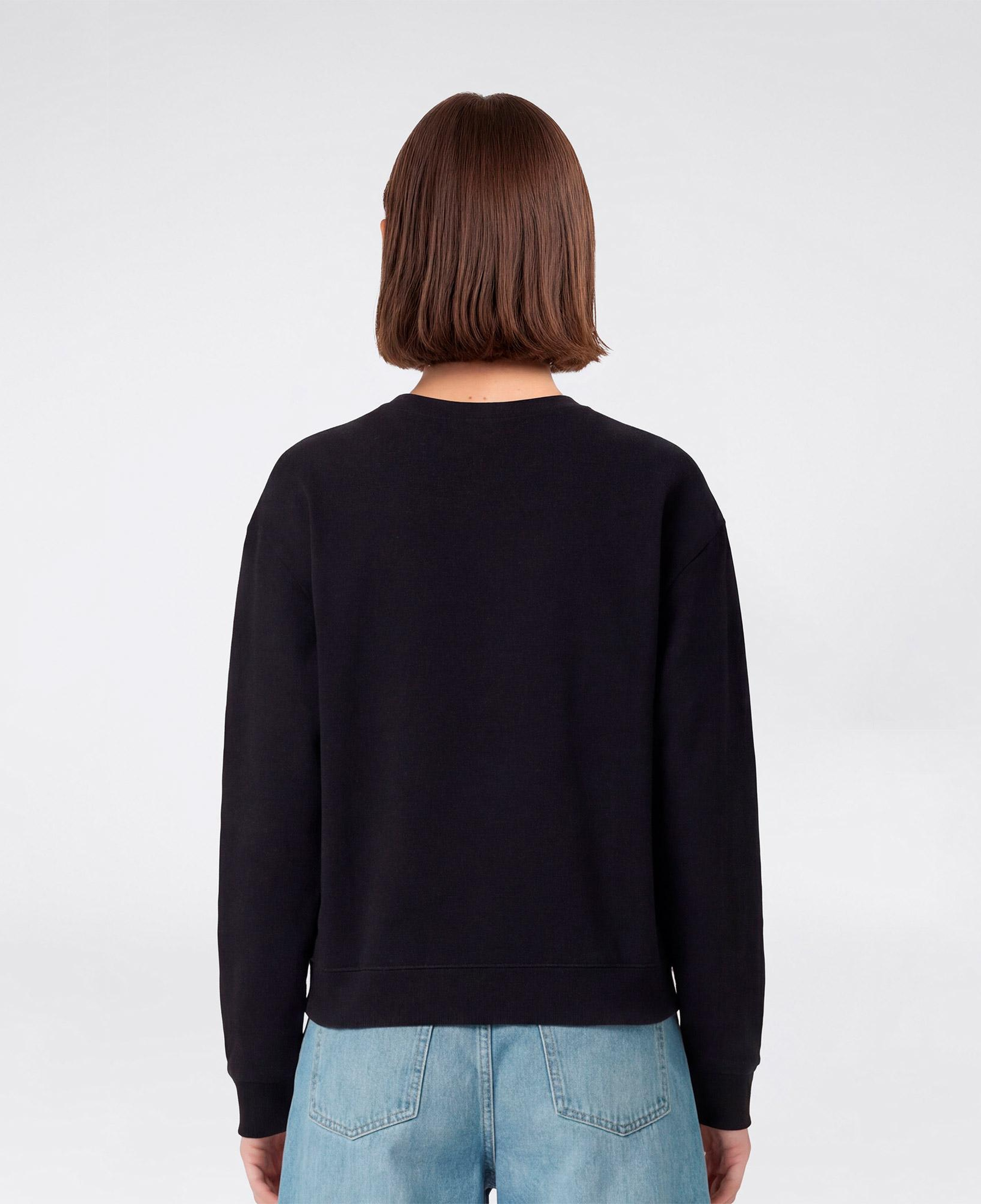 Champion Crewneck Regular Fit Kadın Siyah Sweatshirt