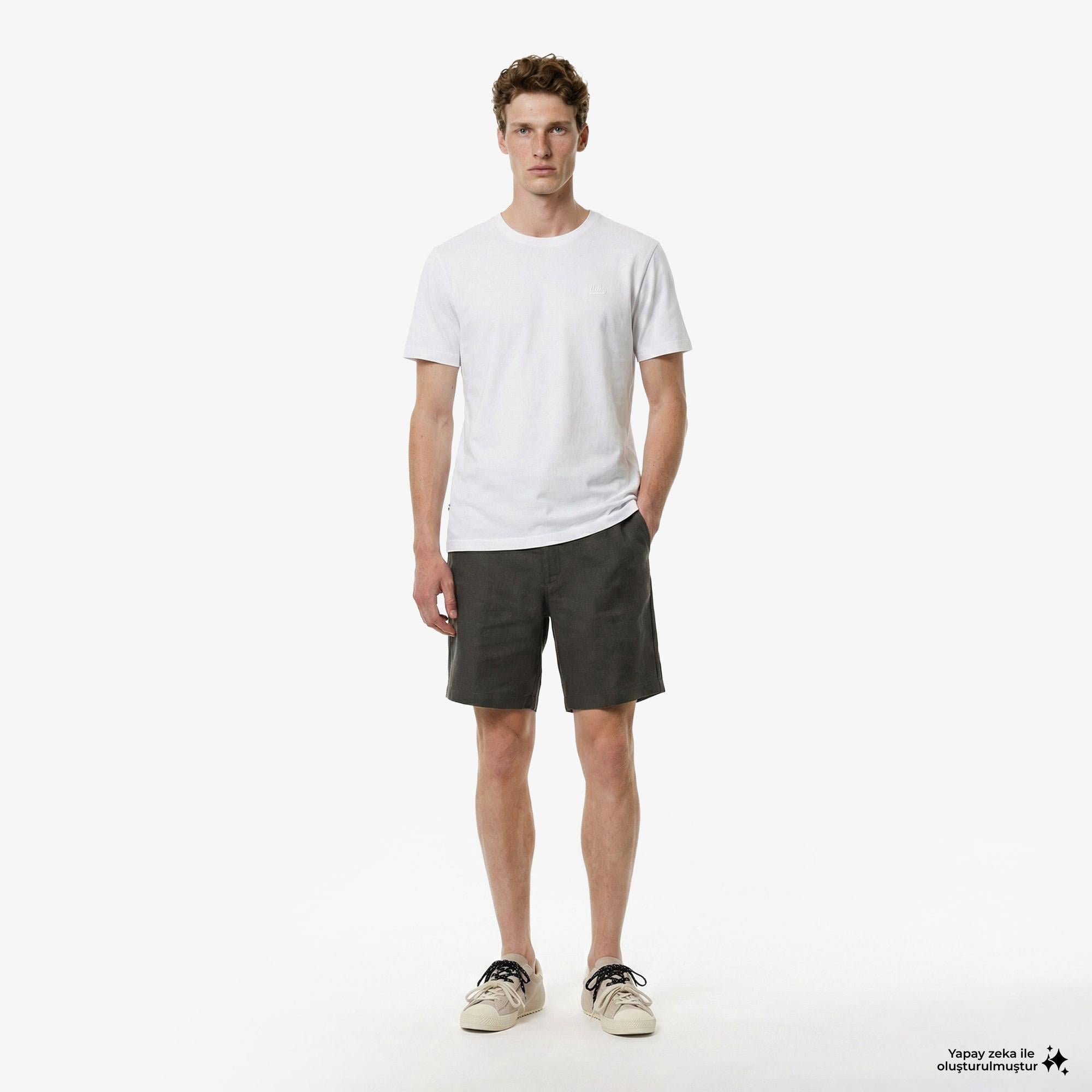 Ucla Regular Fit Erkek Beyaz T-Shirt