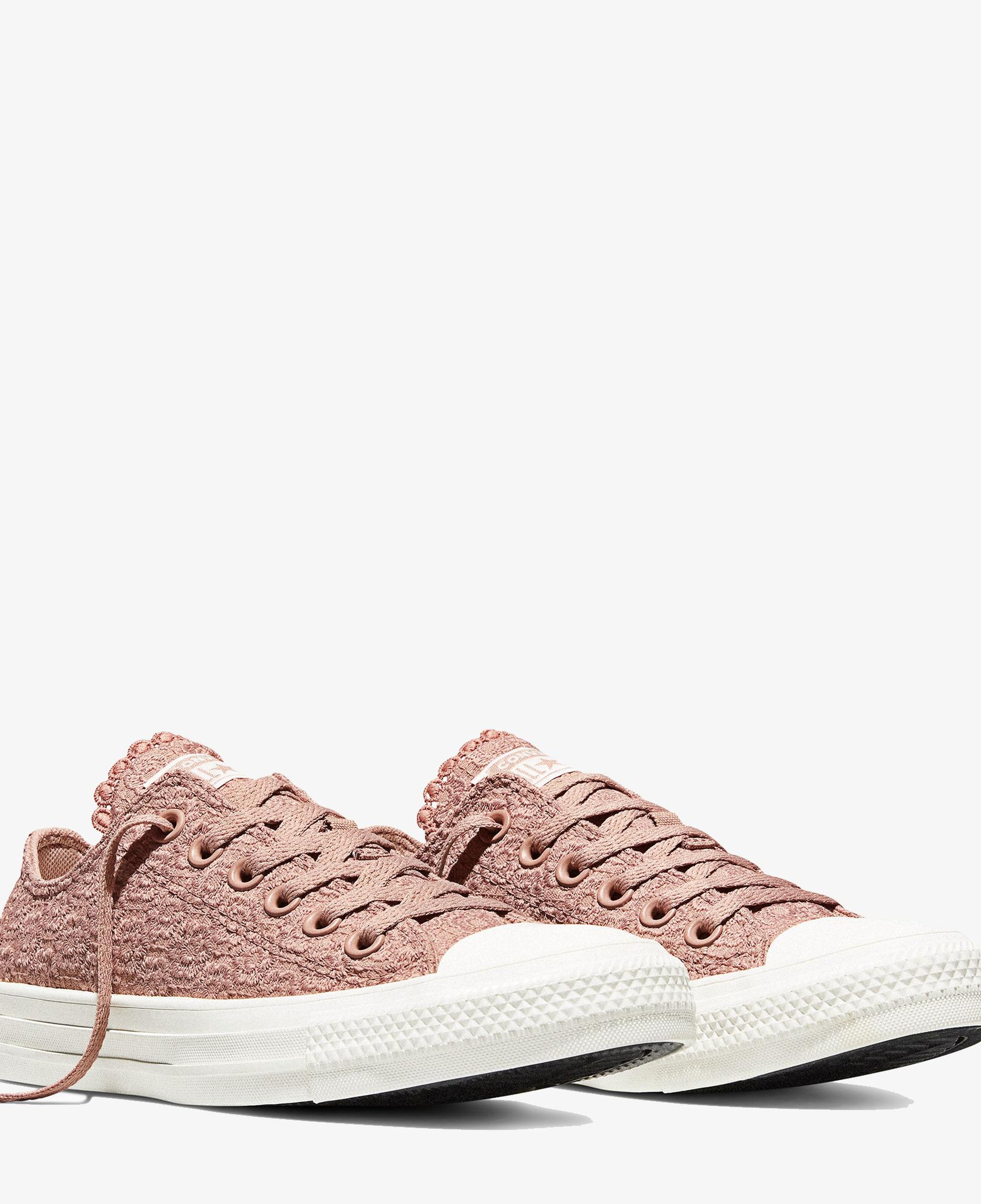 Converse Chuck Taylor All Star Unisex Çiçek İşlemeli Pembe Sneaker