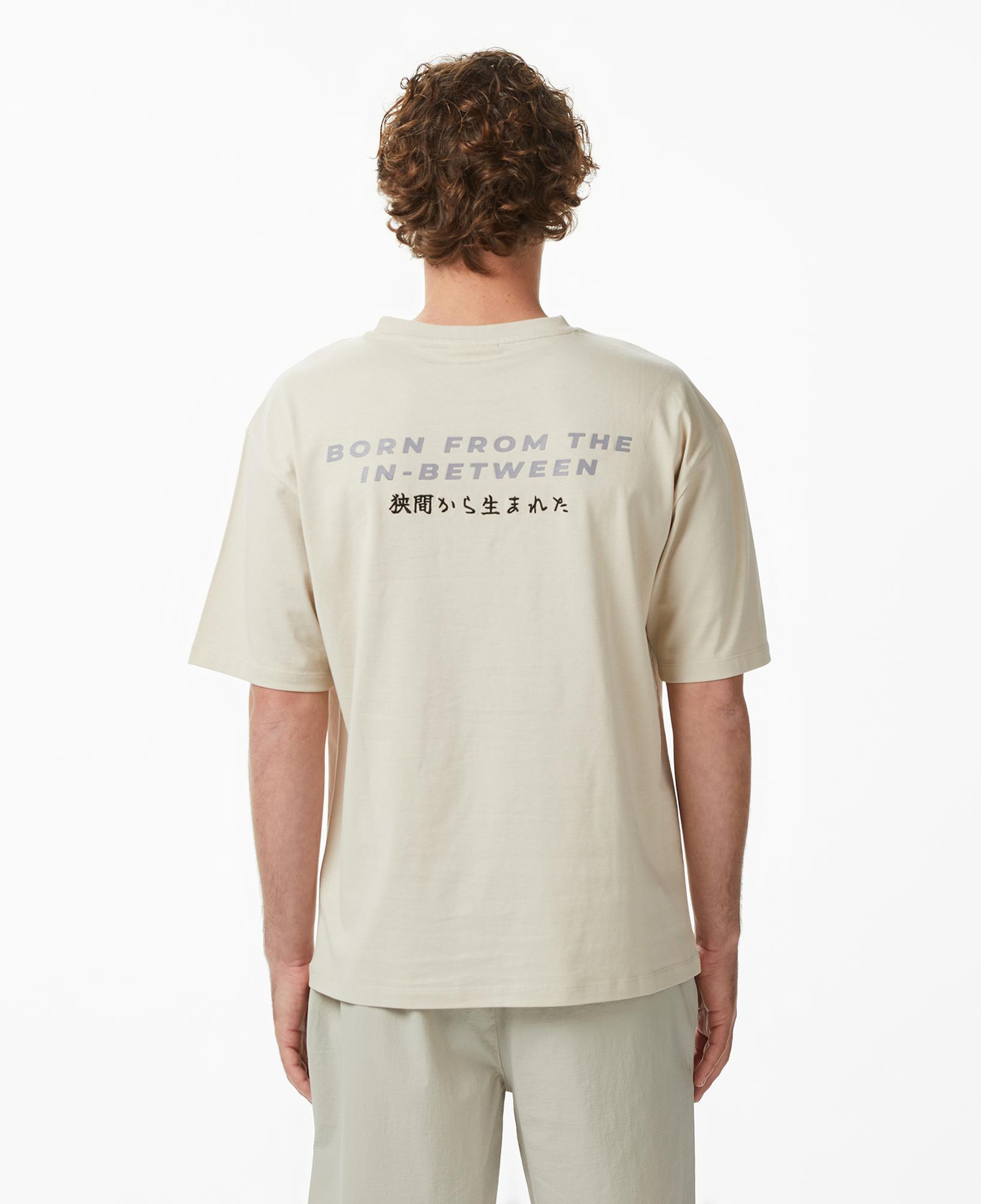 UNITED4 Regular Fit Erkek Krem T-Shirt