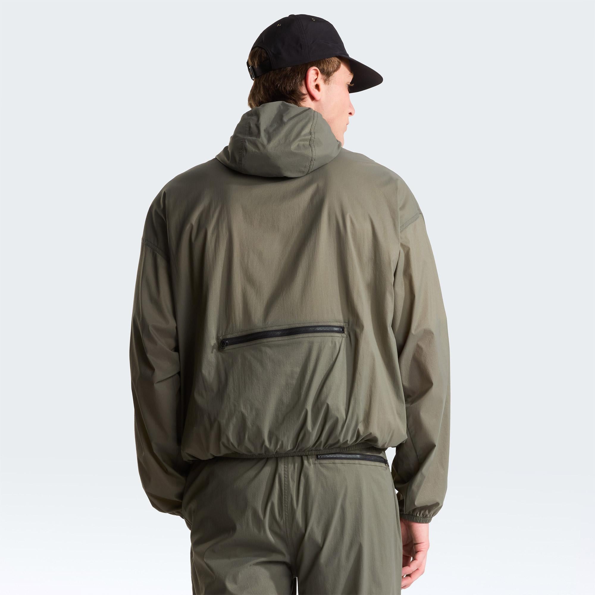 The North Face Red Box Packable Hooded Wind Erkek Yeşil Ceket