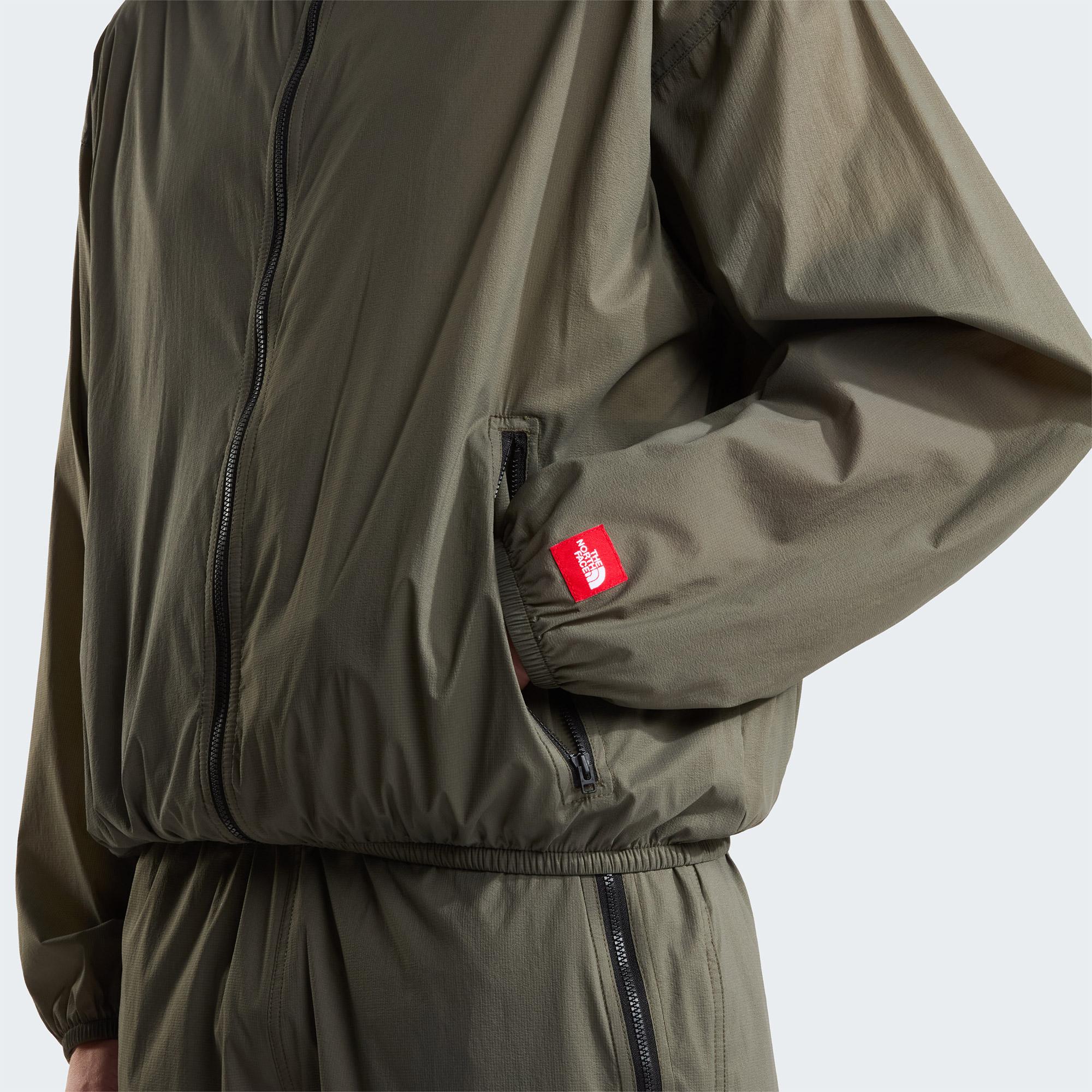The North Face Red Box Packable Hooded Wind Erkek Yeşil Ceket