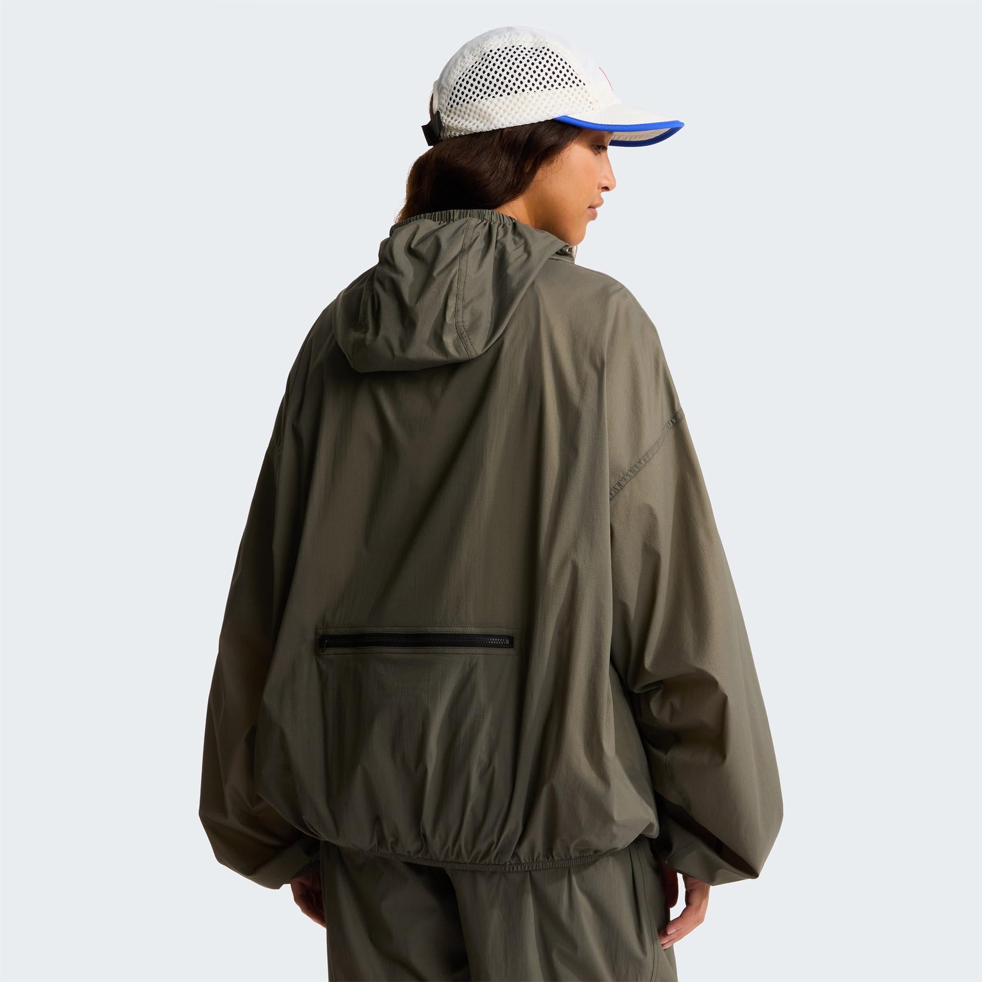 The North Face Red Box Packable Hooded Wind Erkek Yeşil Ceket