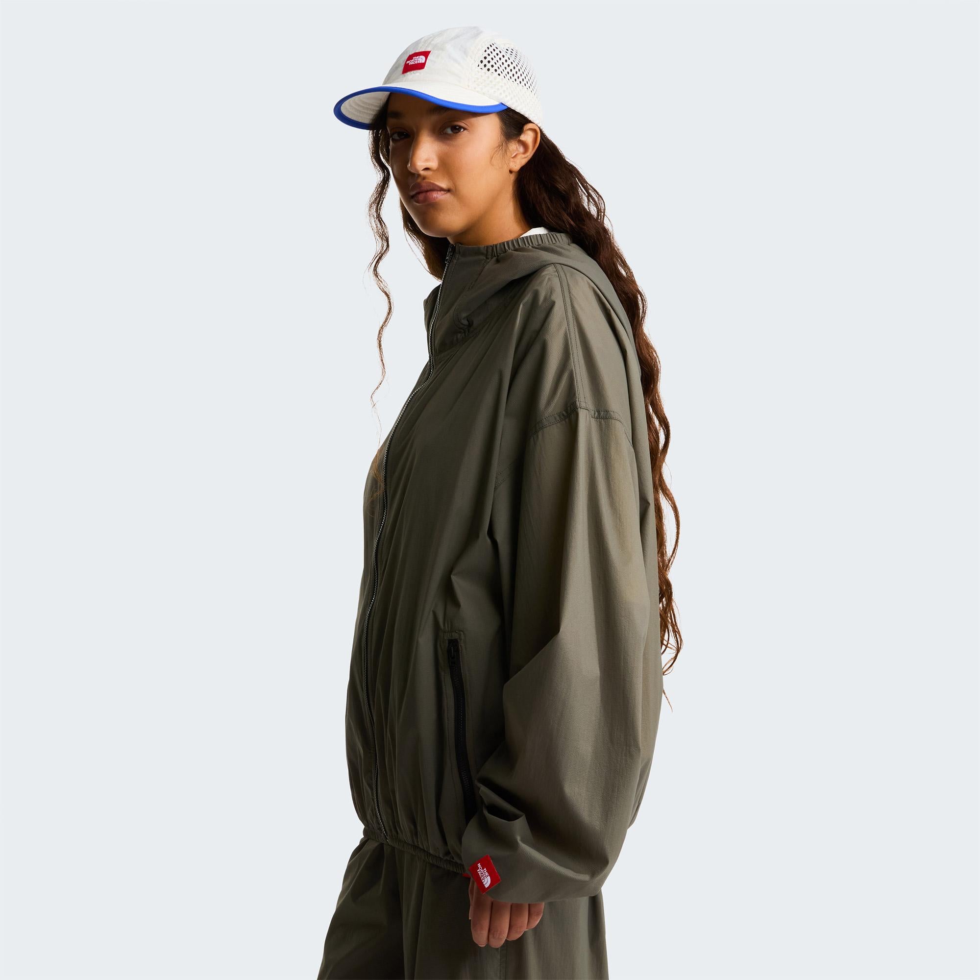 The North Face Red Box Packable Hooded Wind Erkek Yeşil Ceket