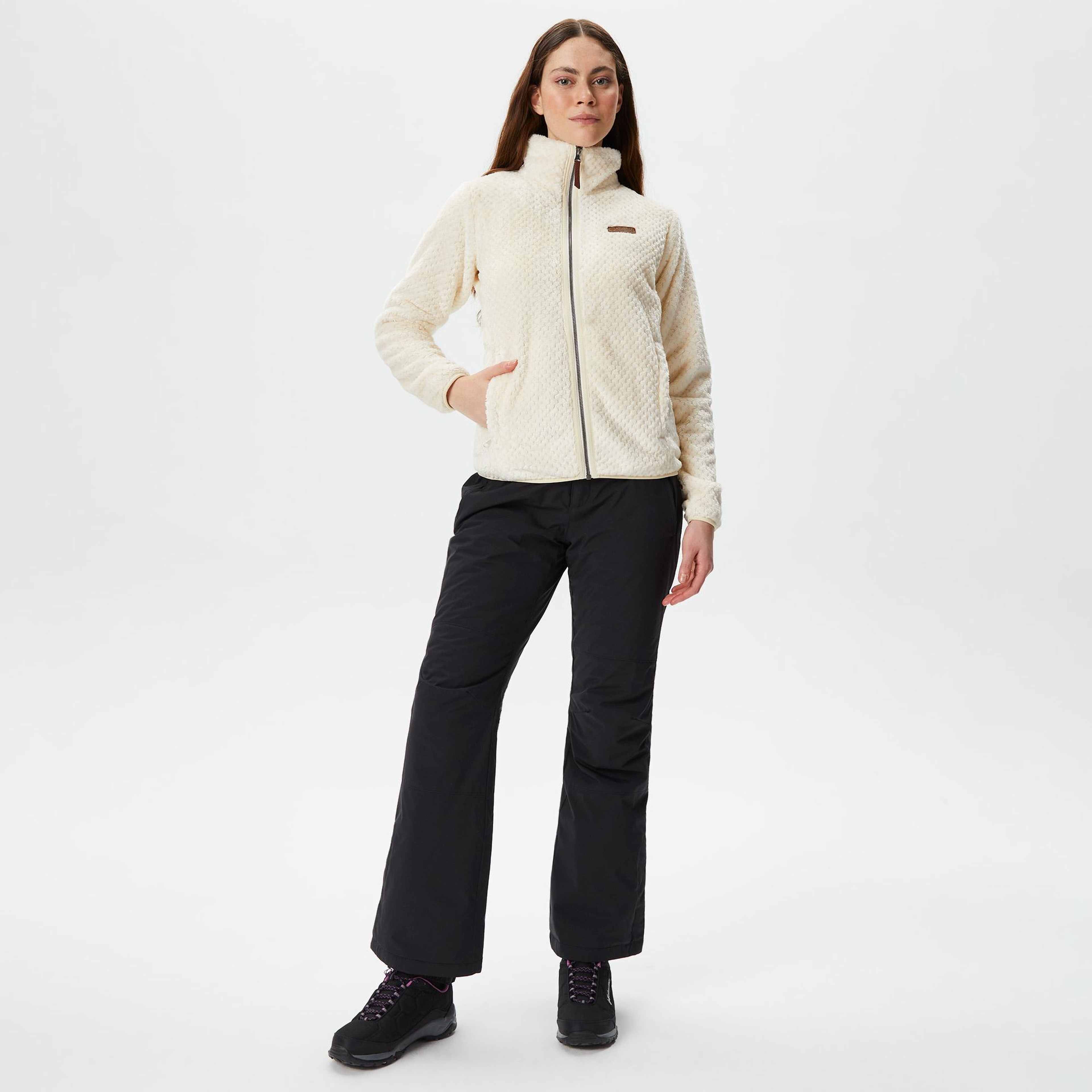 Columbia Fire Side II Sherpa Kadın Beyaz Fermuarlı Polar Ceket