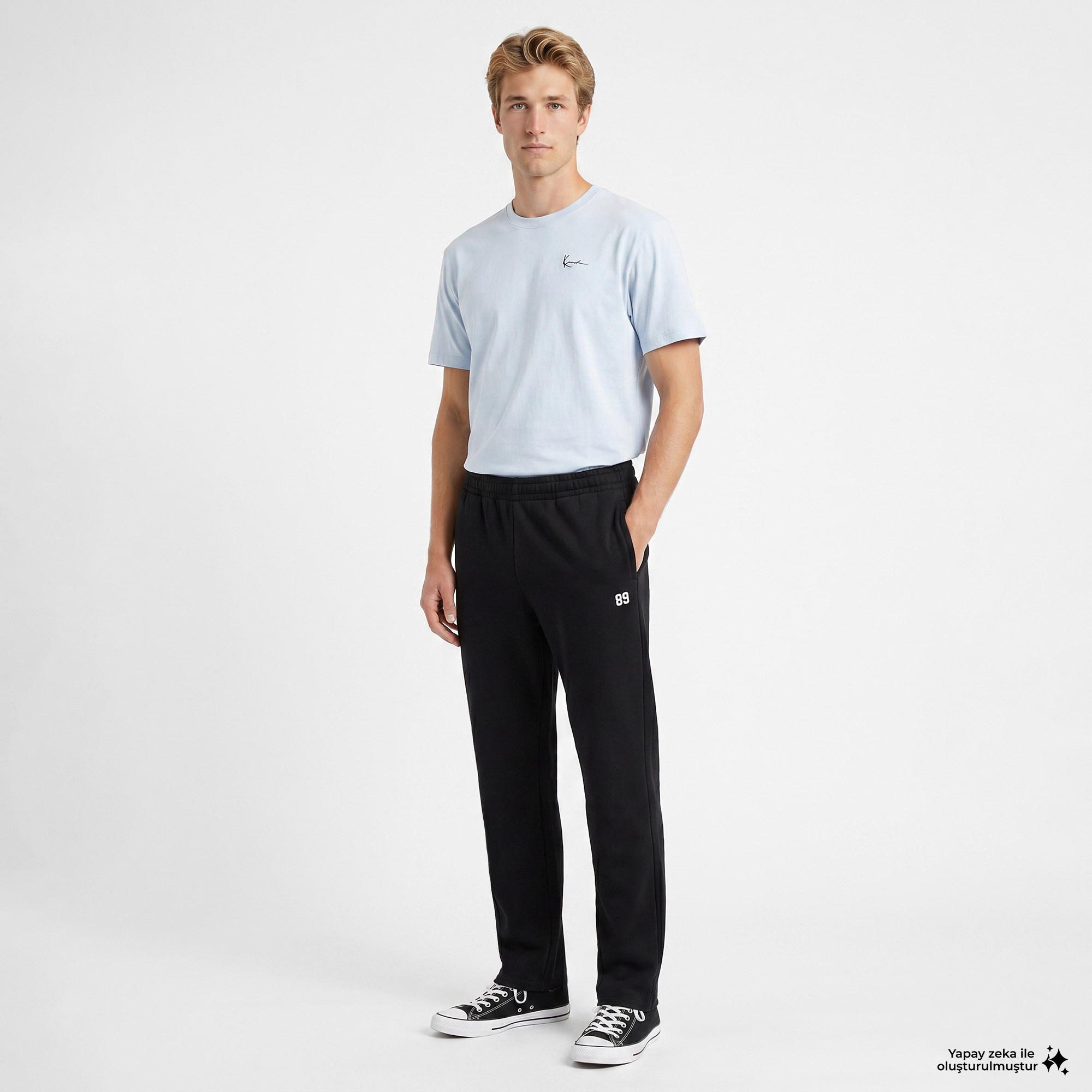 Karl Kani 89 Straight Leg Erkek Siyah Pantolon